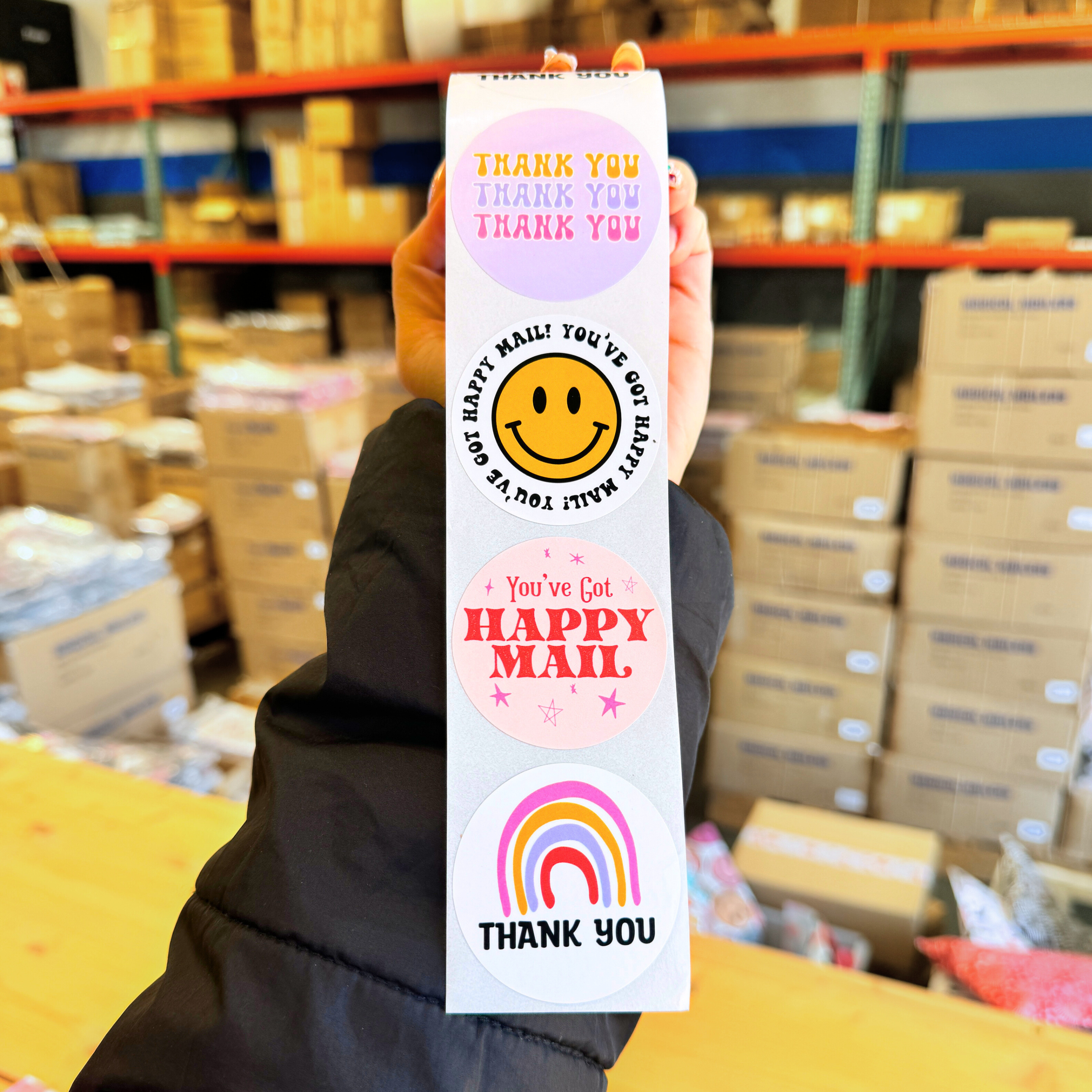 Be Happy Sticker Roll