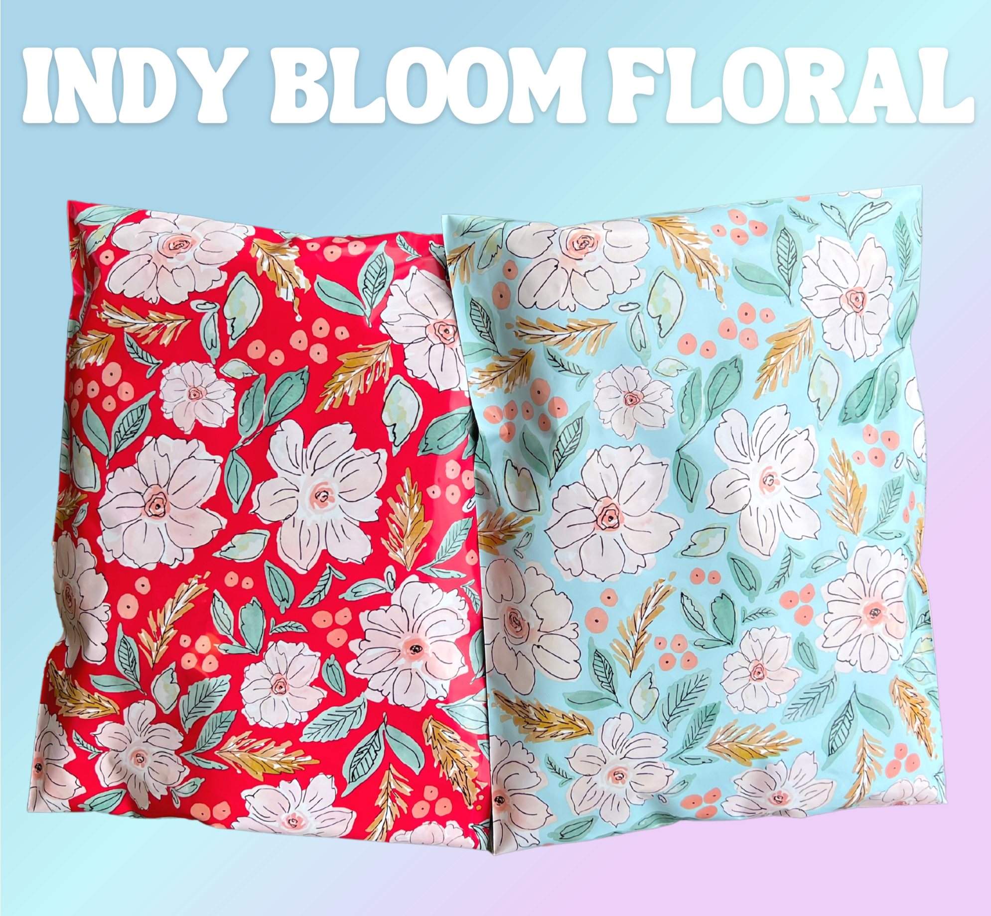 Indy Bloom Red Poly Mailer