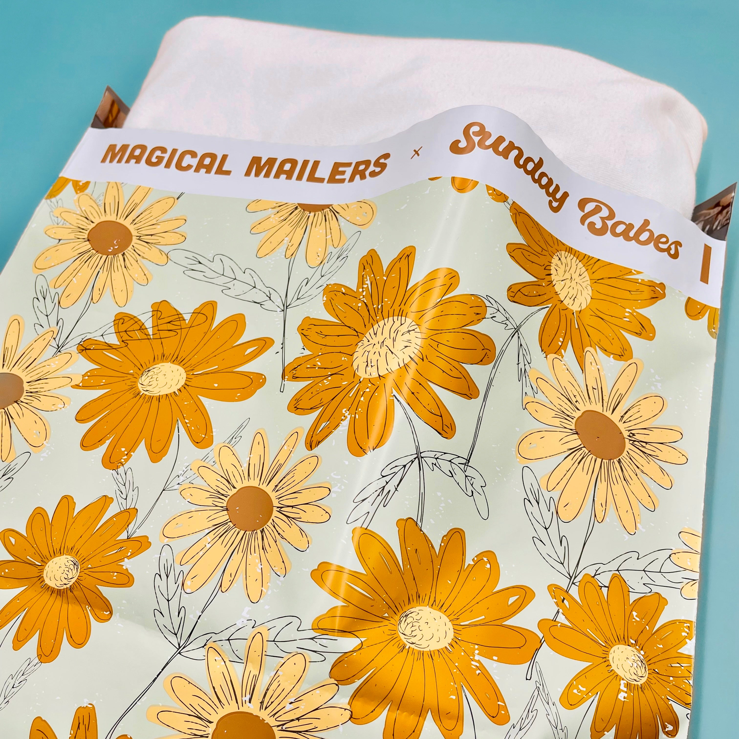 Blue Daisies Poly Mailer