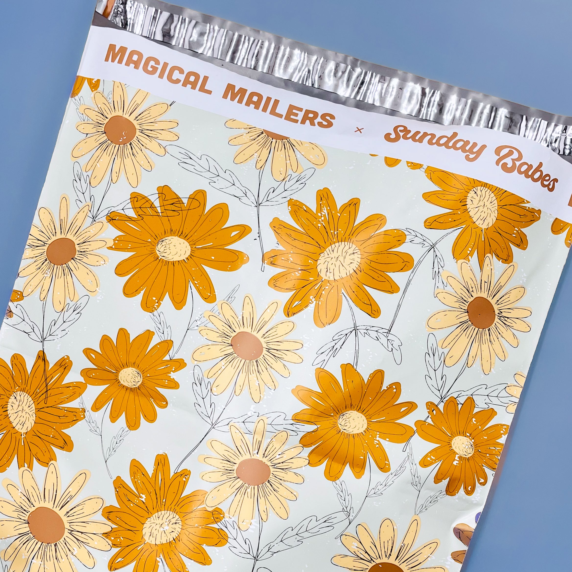 Blue Daisies Poly Mailer