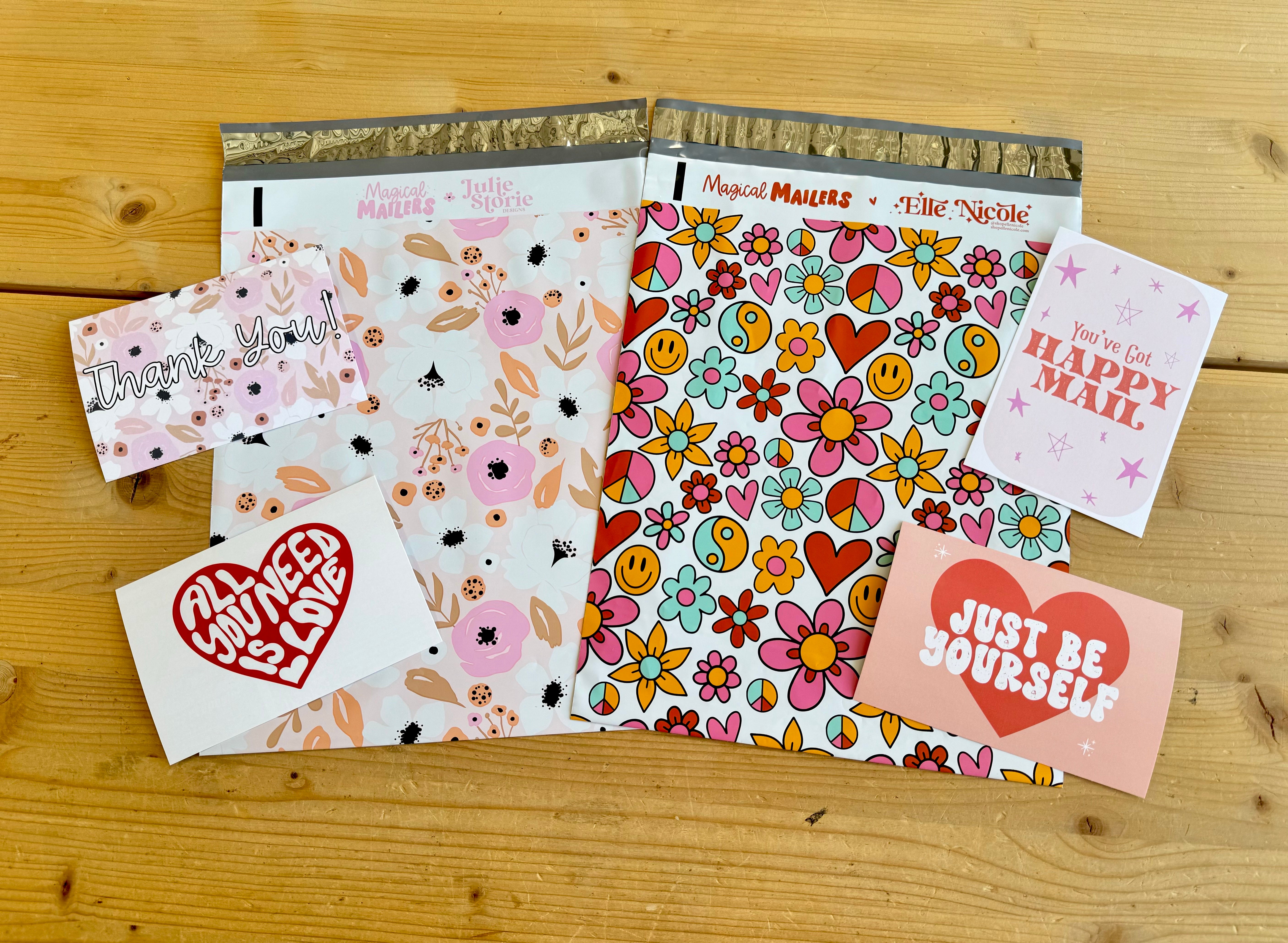 ⭐️IMPERFECT⭐️ Peace and Love Poly Mailer
