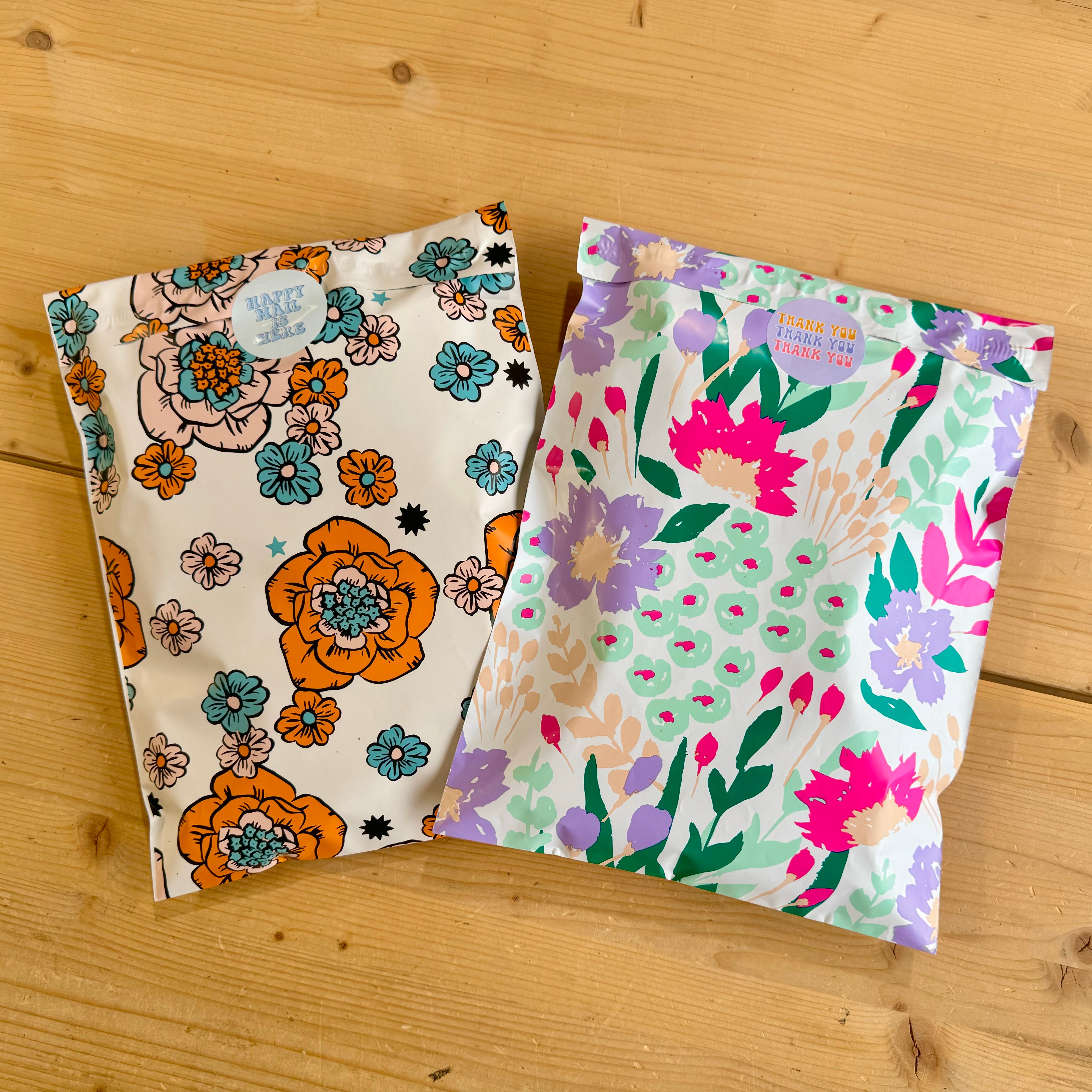 Retro Spring Floral Poly Mailer
