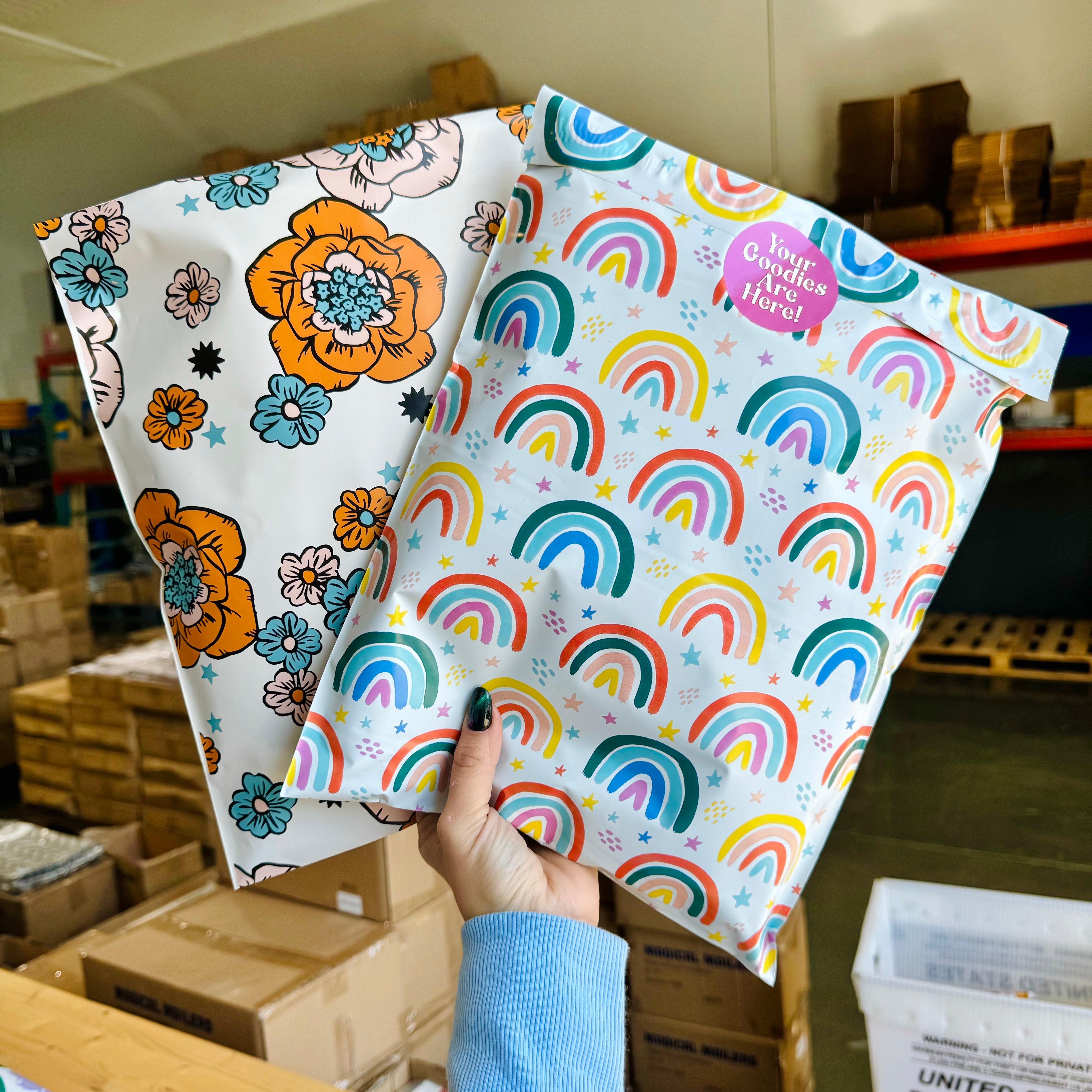 Retro Spring Floral Poly Mailer