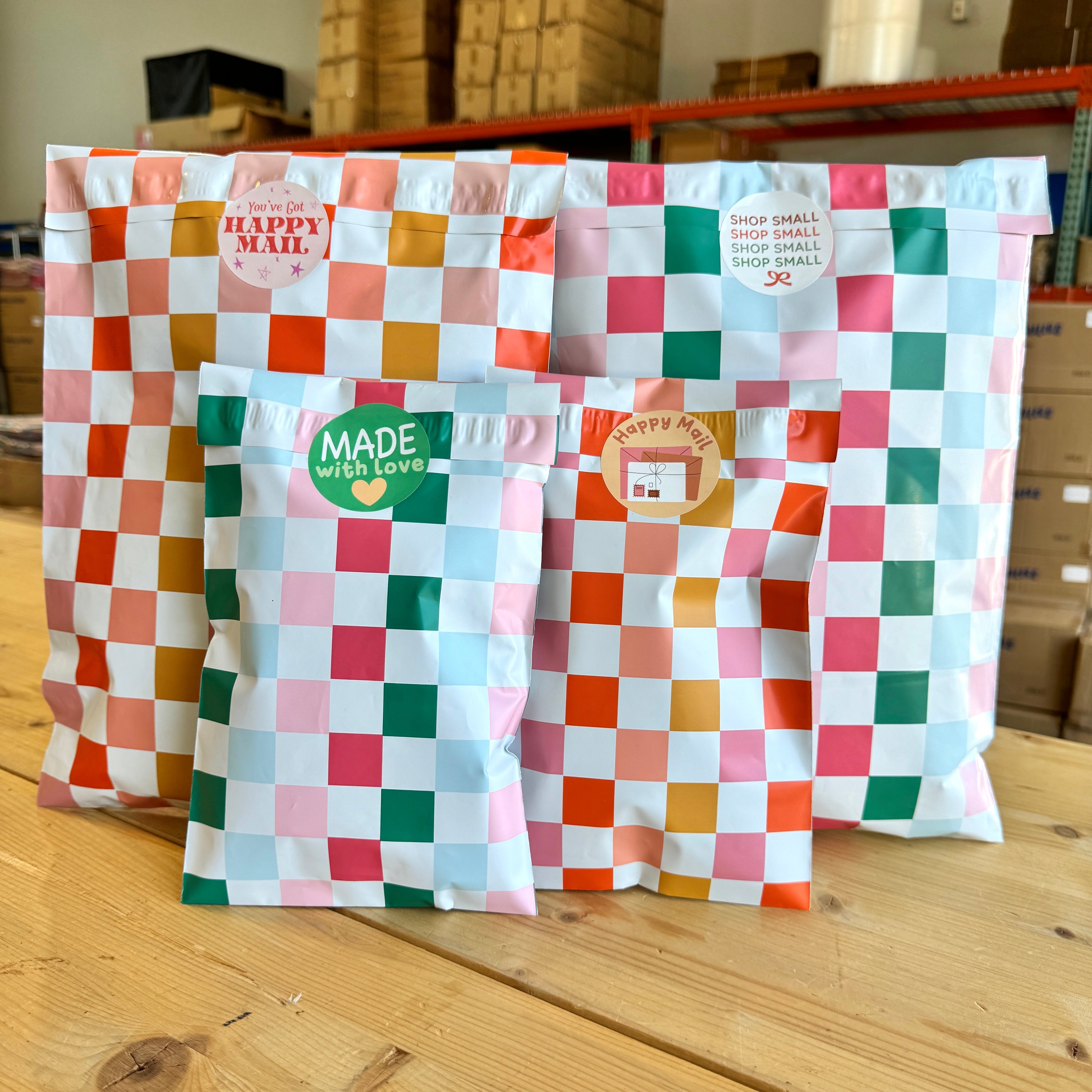 Fall Checkered Poly Mailer