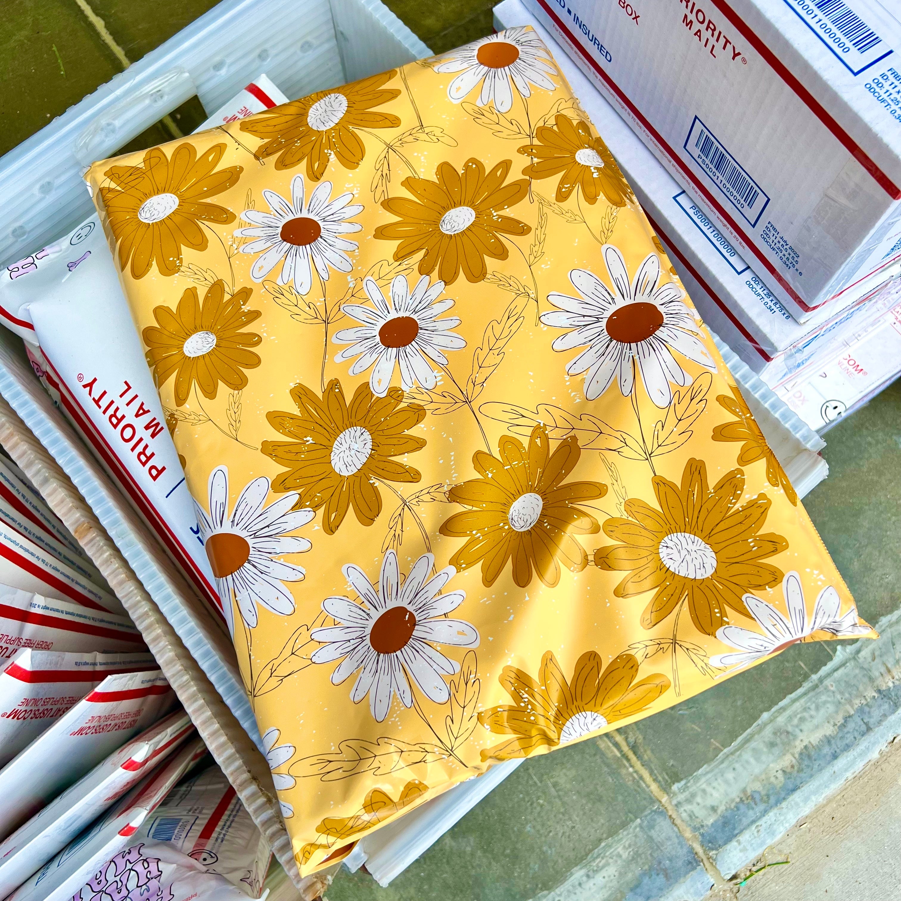 Yellow Daisies Poly Mailer