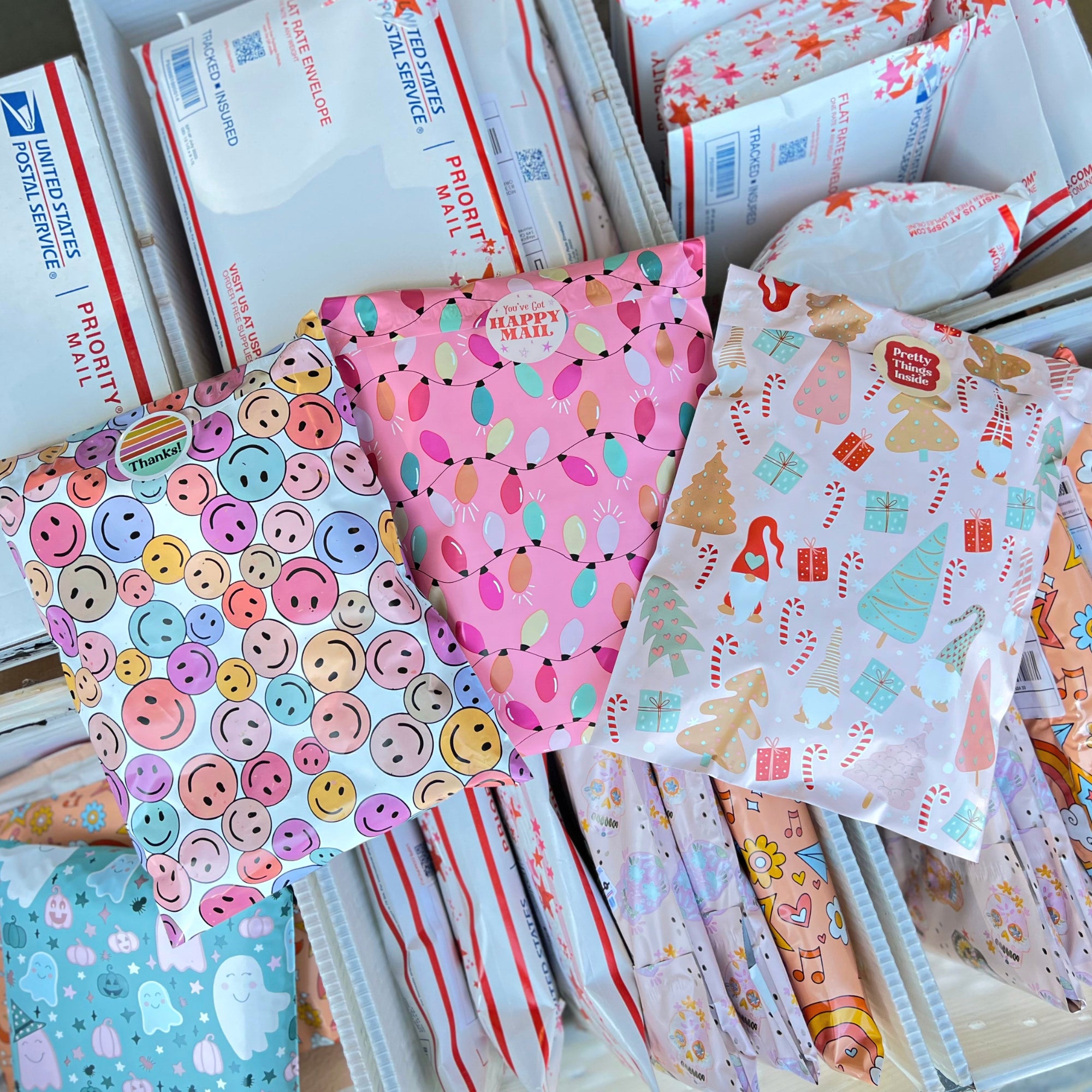 Christmas Lights Poly Mailer
