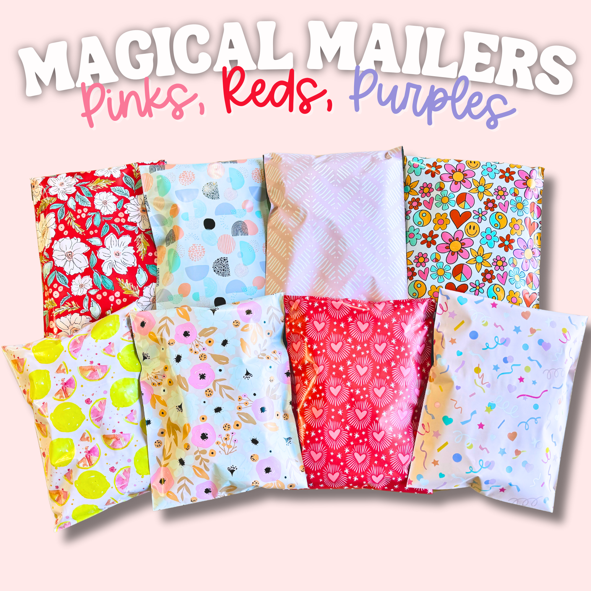 Pink Zig Zag Poly Mailer