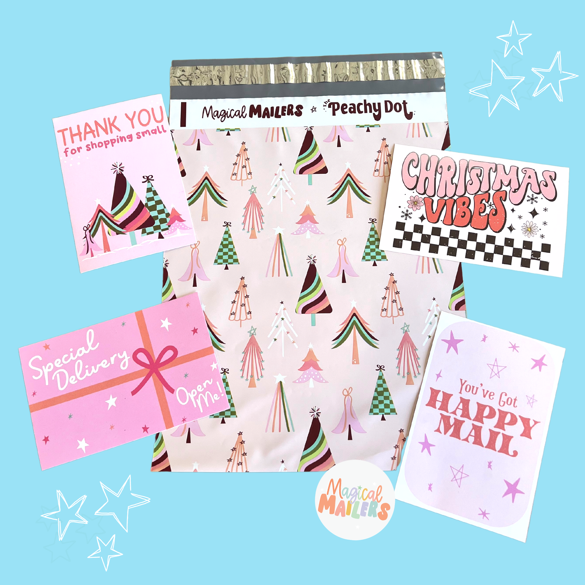Pink Wonderland Poly Mailer