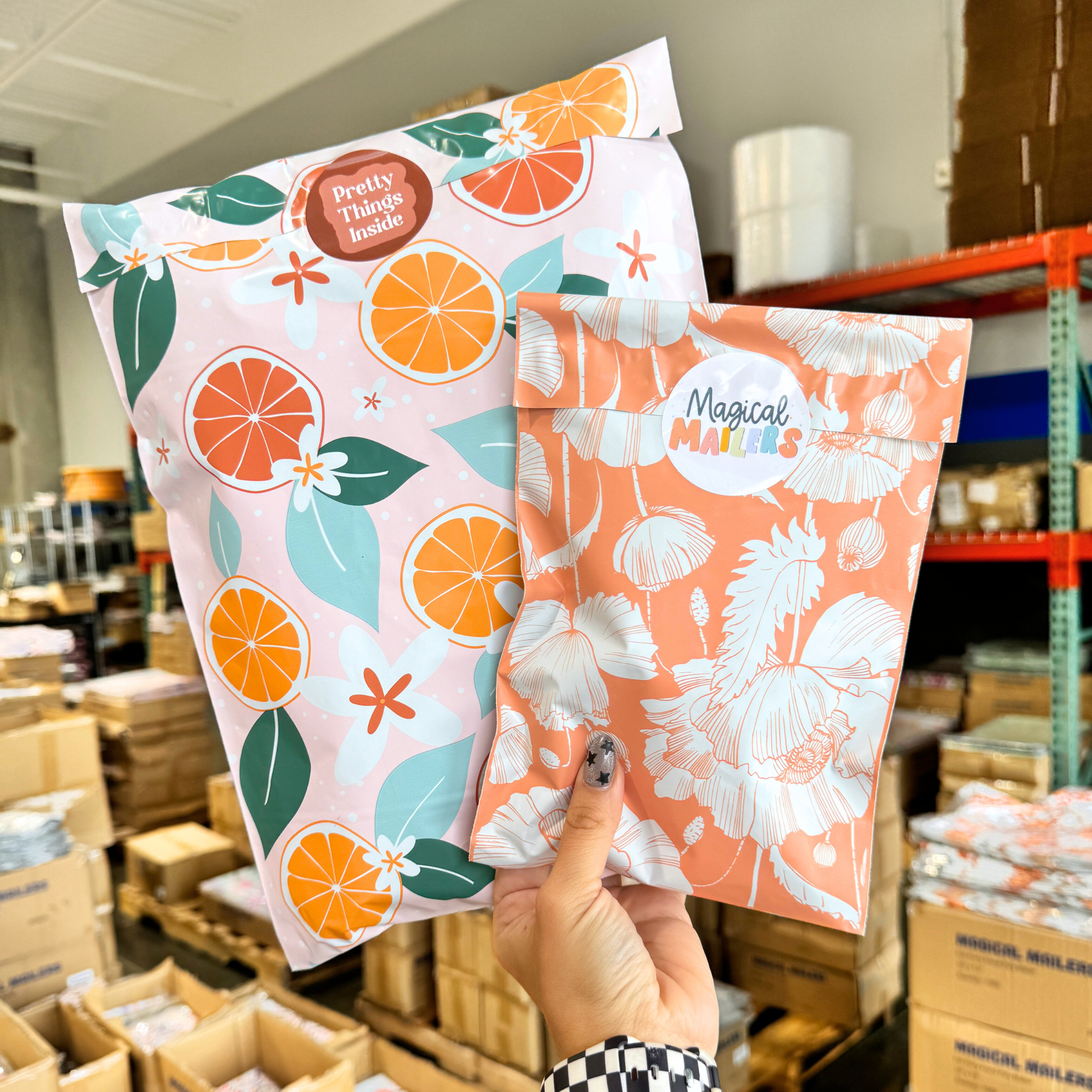 6x9" Coral Bloom Poly Mailer