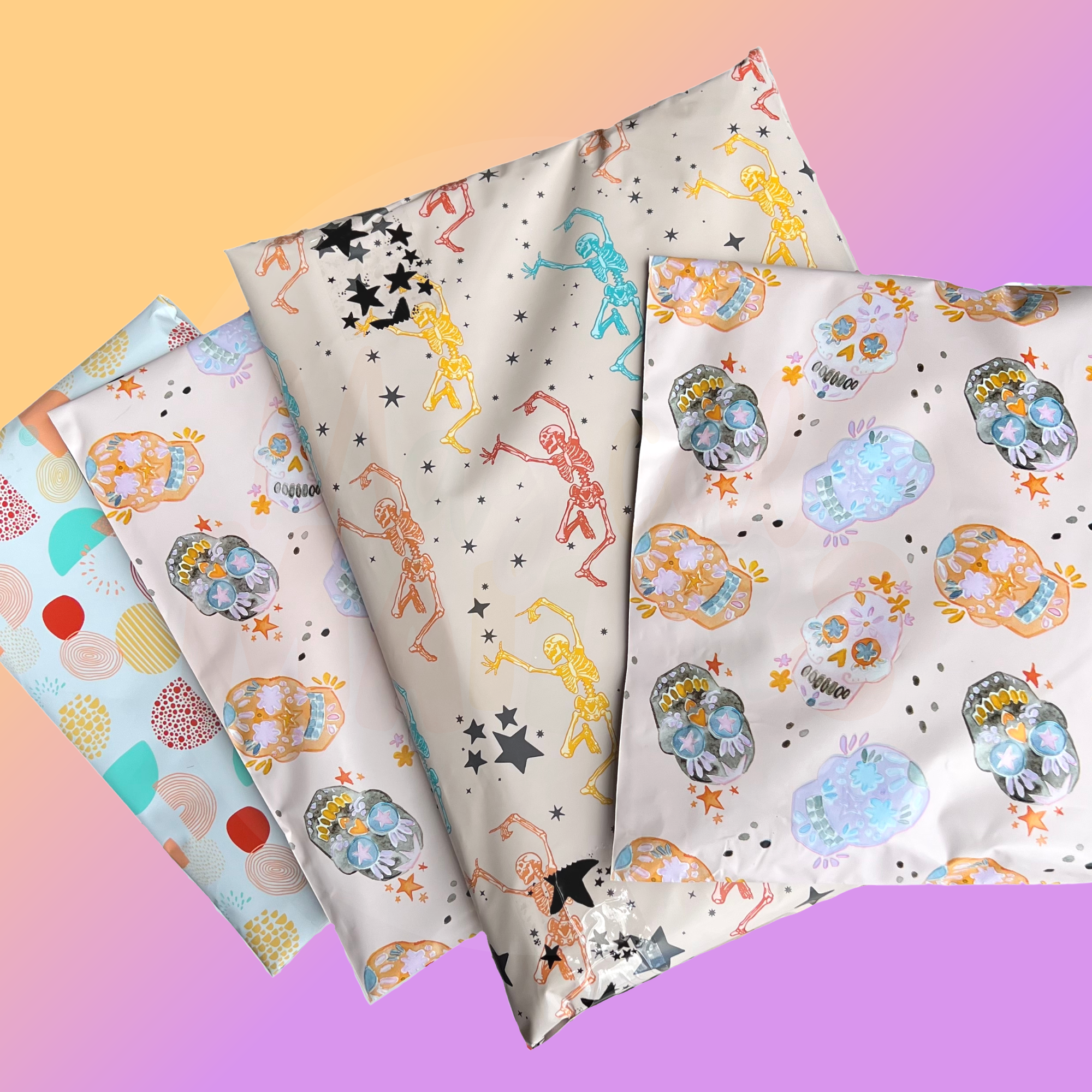 14.5x19" Sugar Skulls Poly Mailer