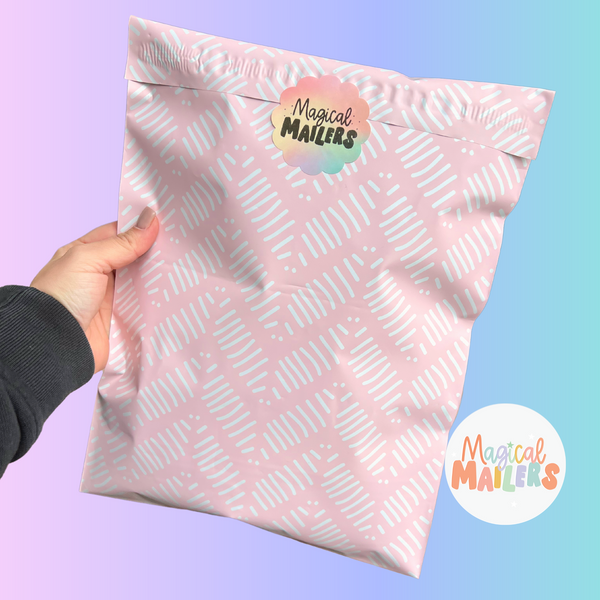 Pink Zig Zag Poly Mailer