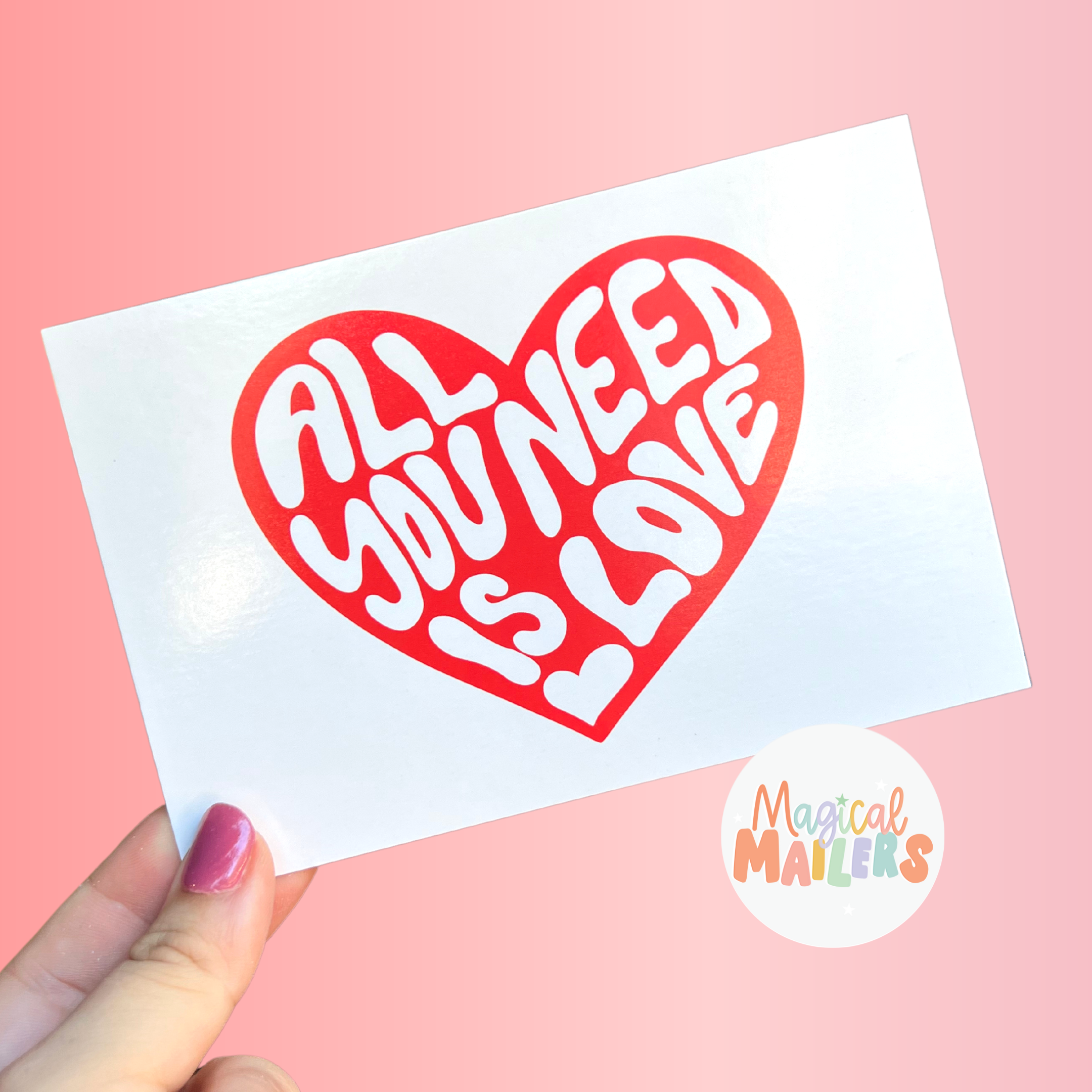"All You Need is Love" Insert Card
