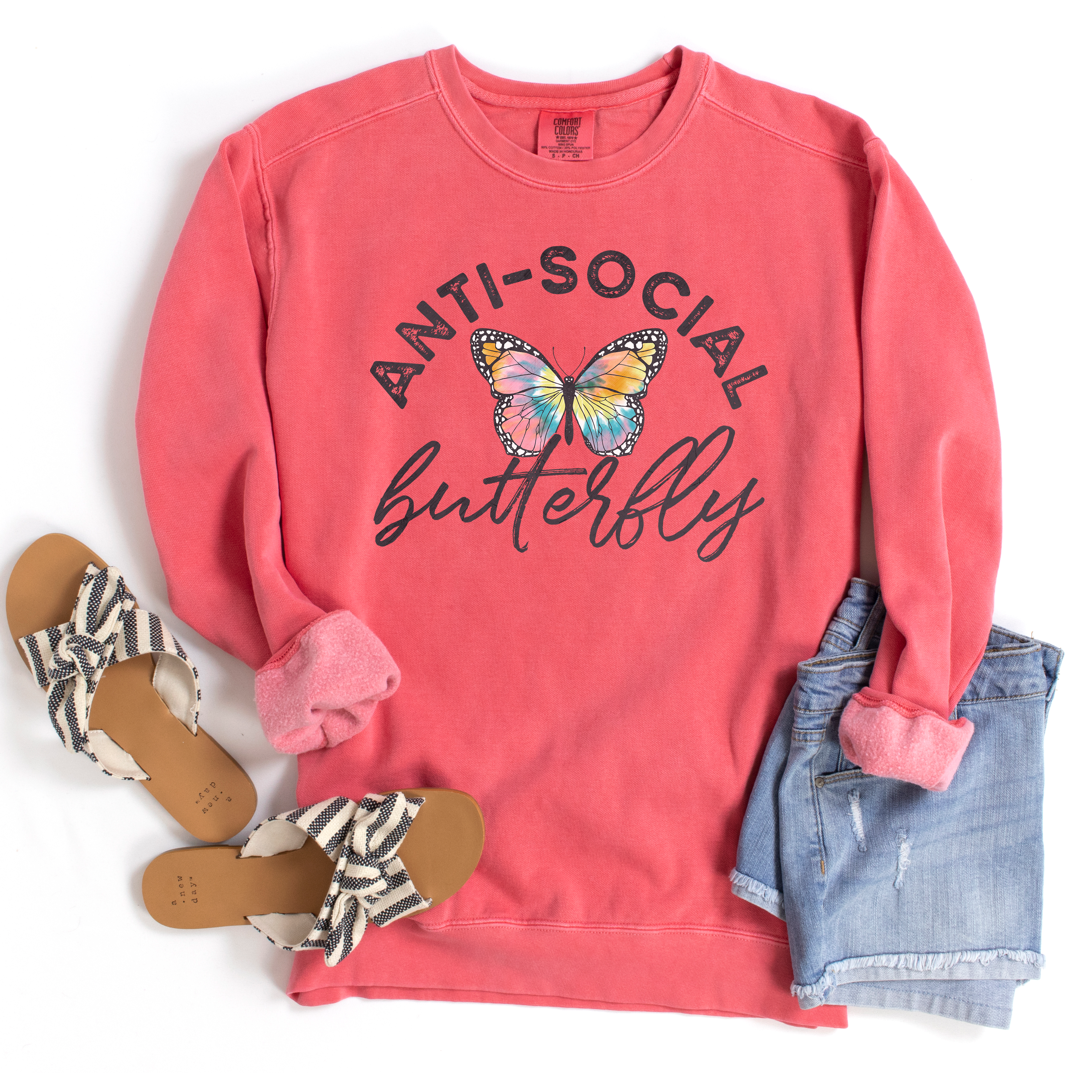 Anti Social Butterfly DTF Transfer