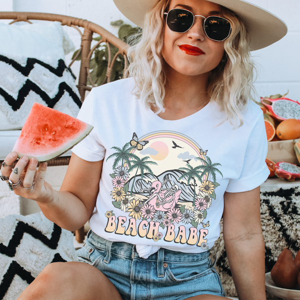 Beach Babe Skeleton DTF Transfer