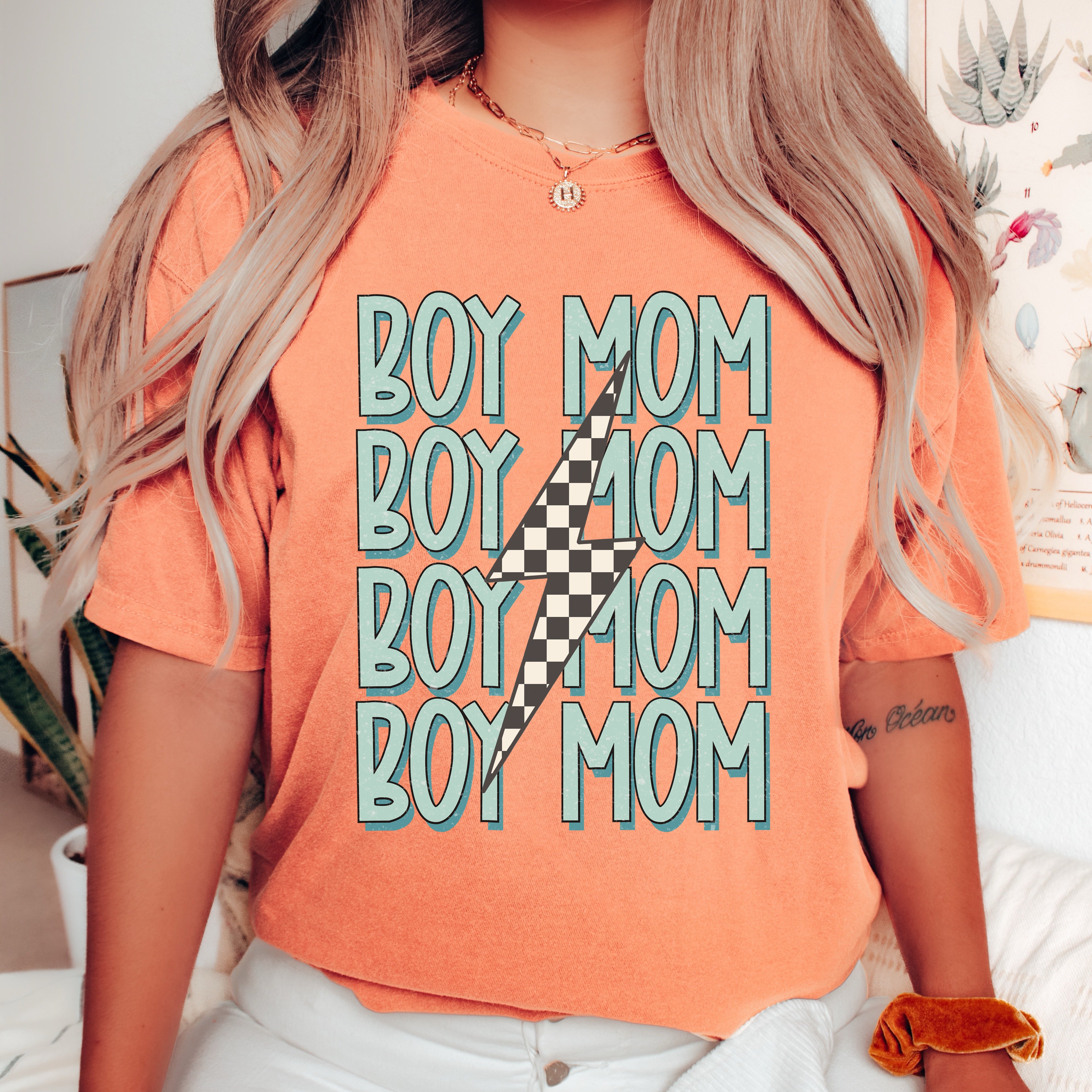 Boy Mom (Repeat) DTF Transfer