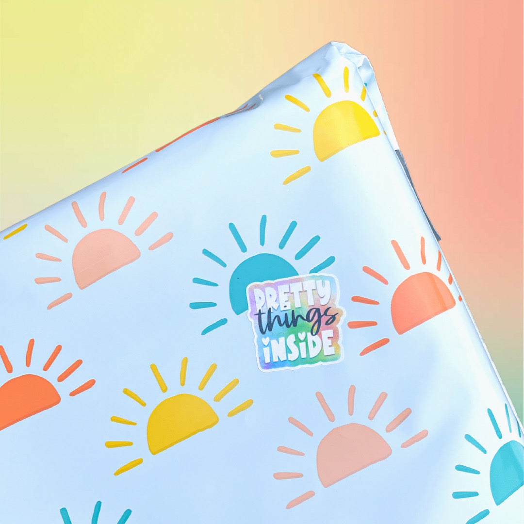 6x9" Sending Sunshine (BLUE) Poly Mailer