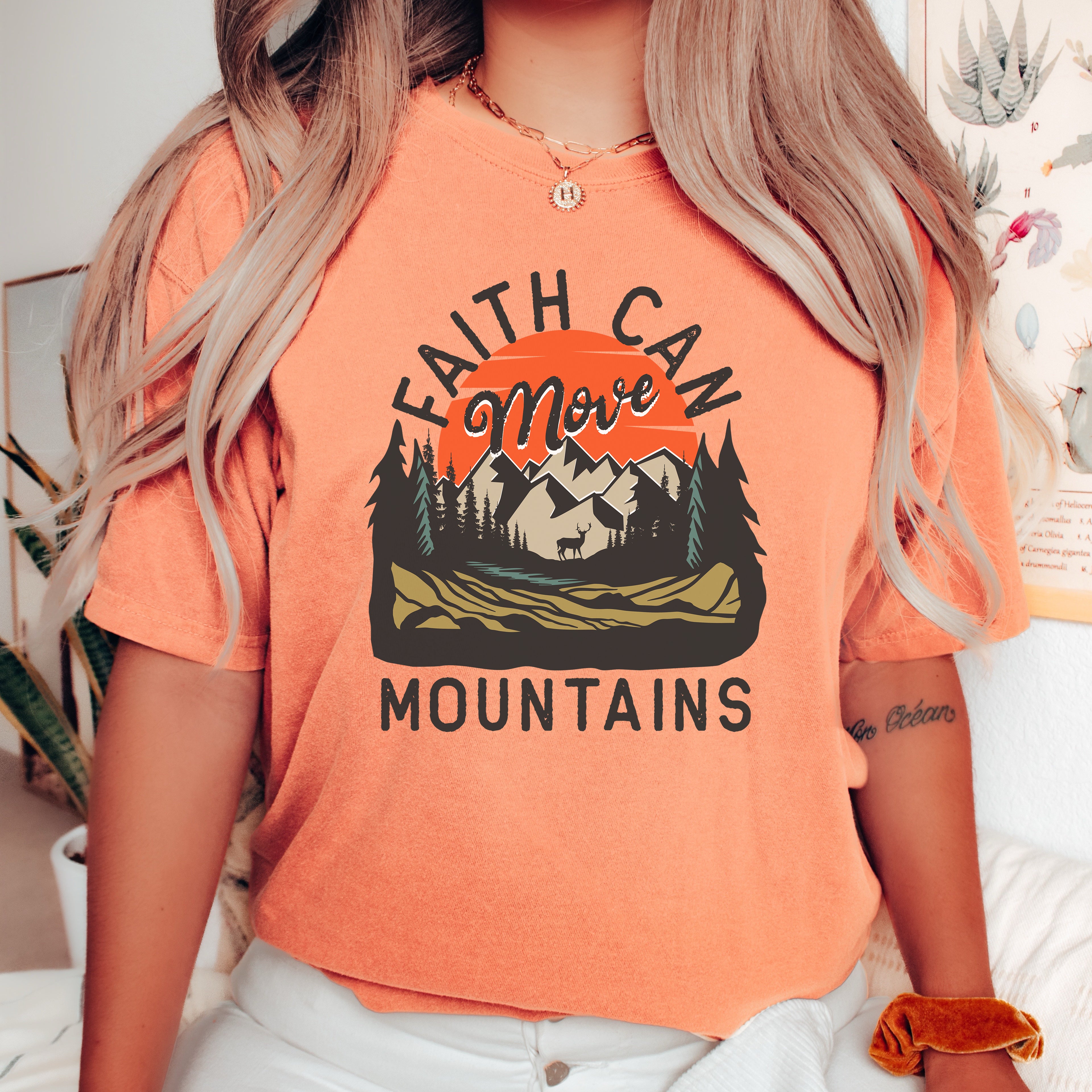 Faith Can Move Mountains DTF Transfer