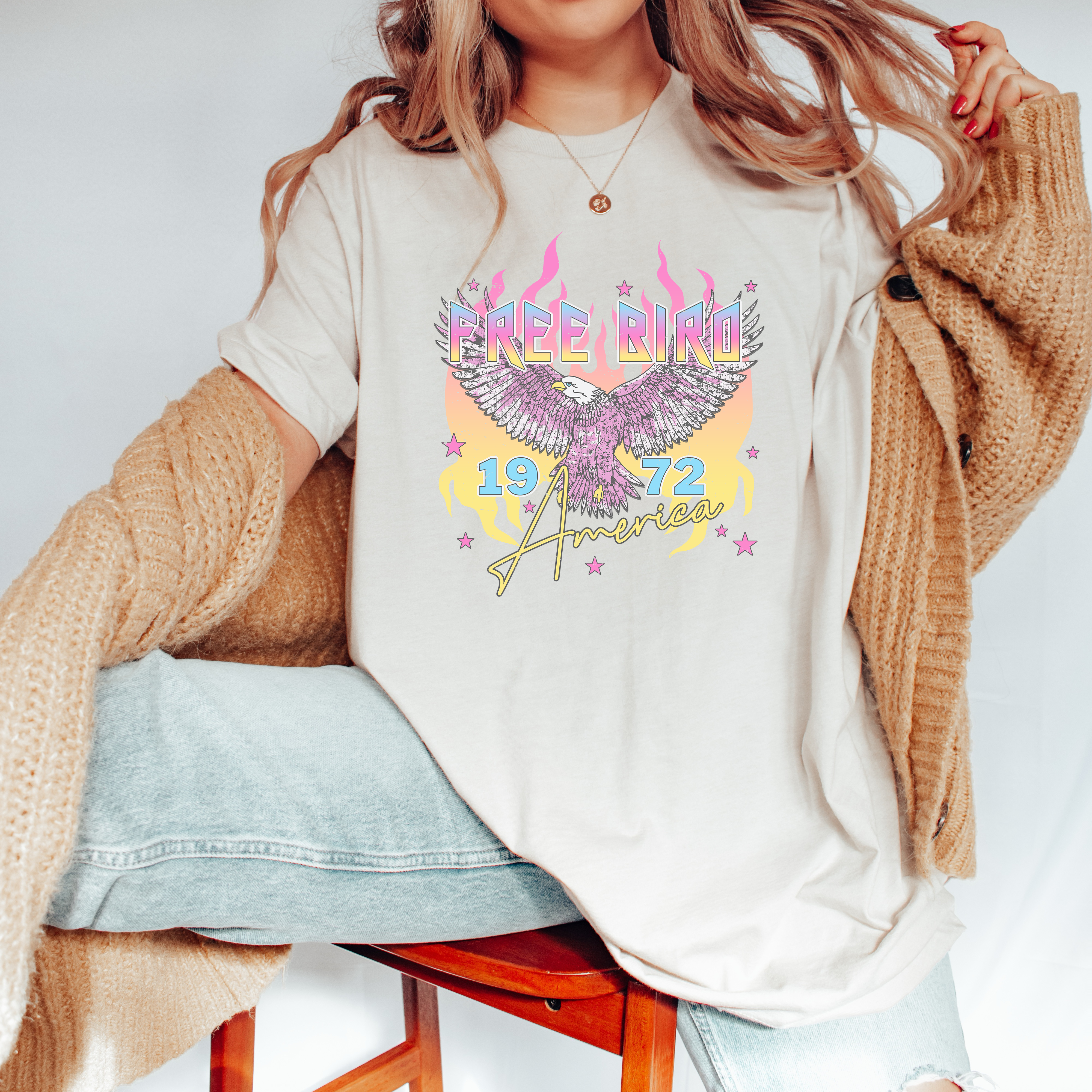 Free Bird America DTF Transfer