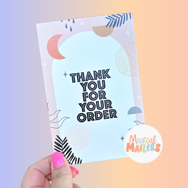 TY For Your Order Insert Card