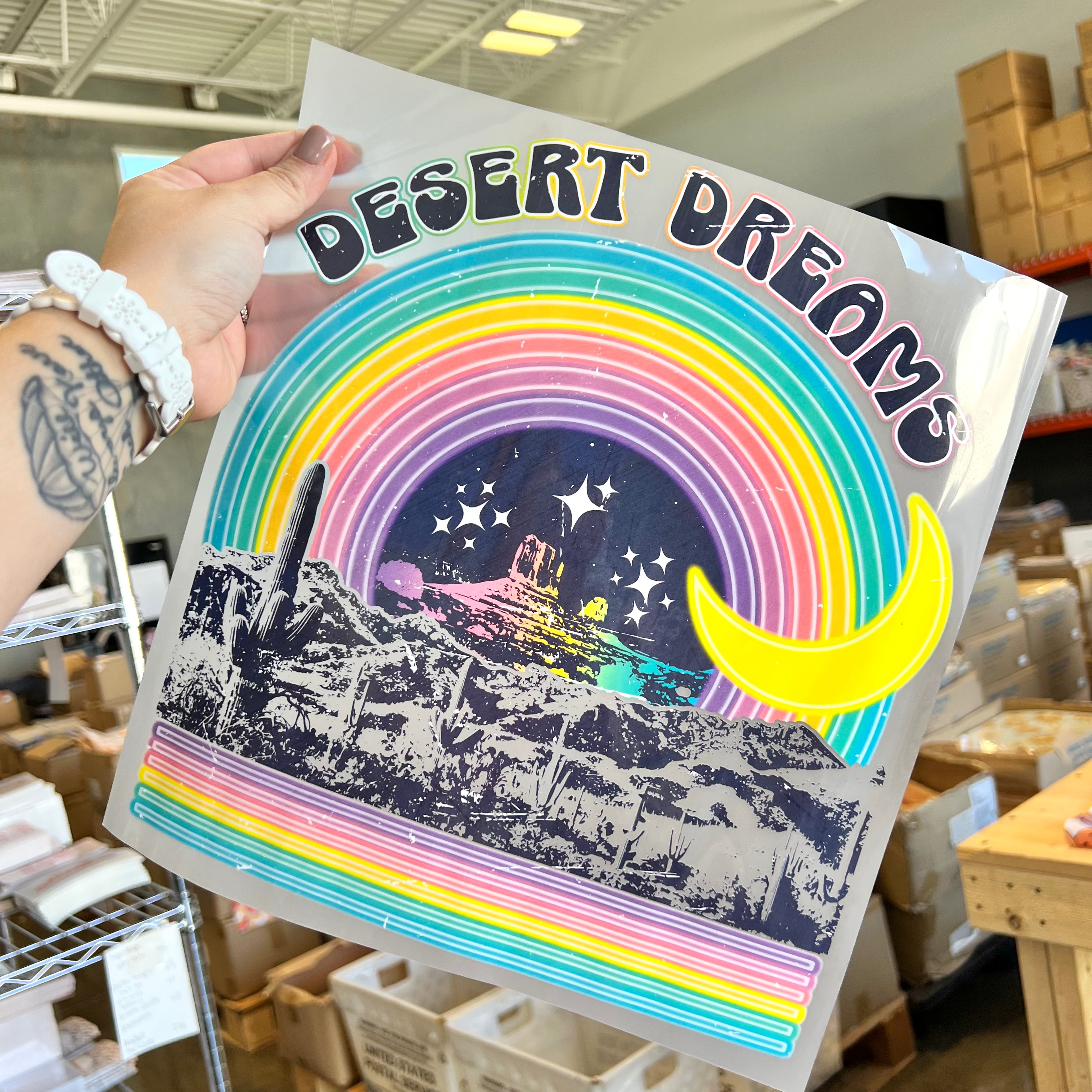 Neon Desert Dreams DTF Transfer