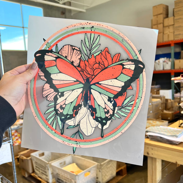 Retro Butterfly DTF Transfer