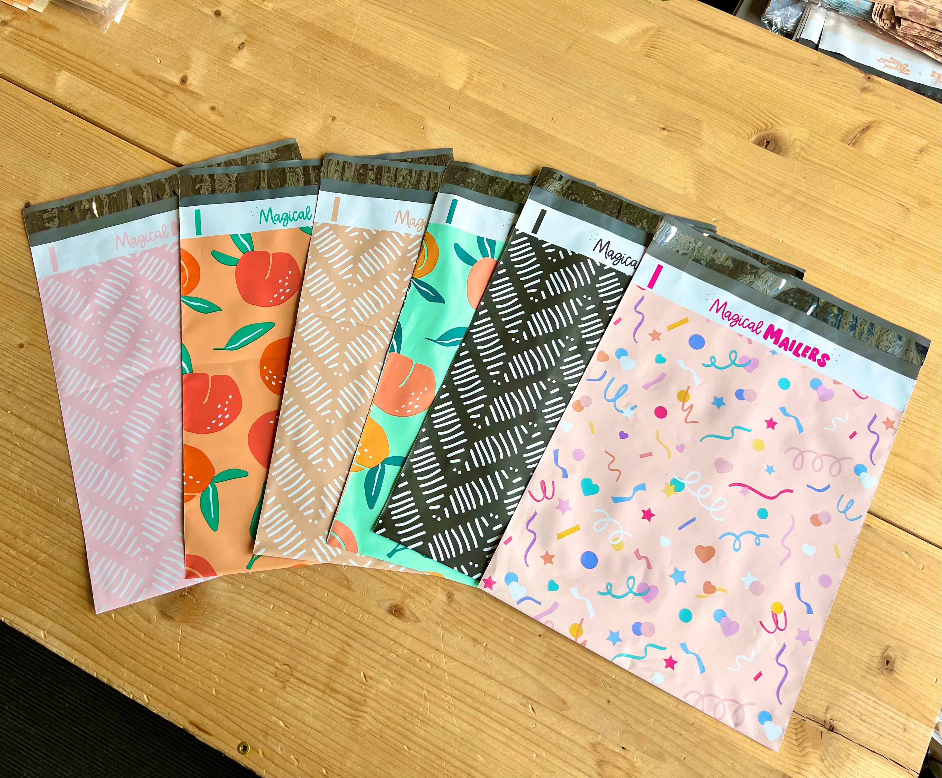 Black Zig Zag Poly Mailer