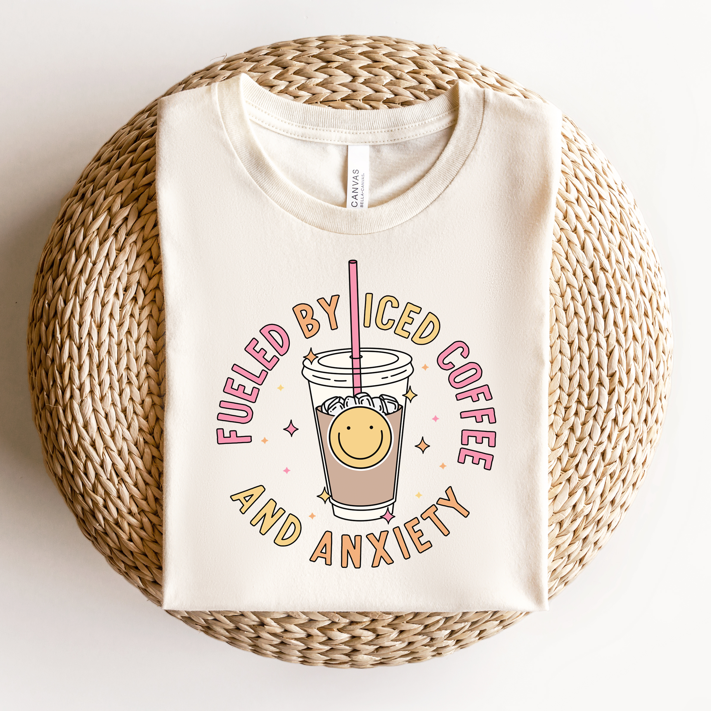 Iced Coffee and Anxiety DTF Transfer