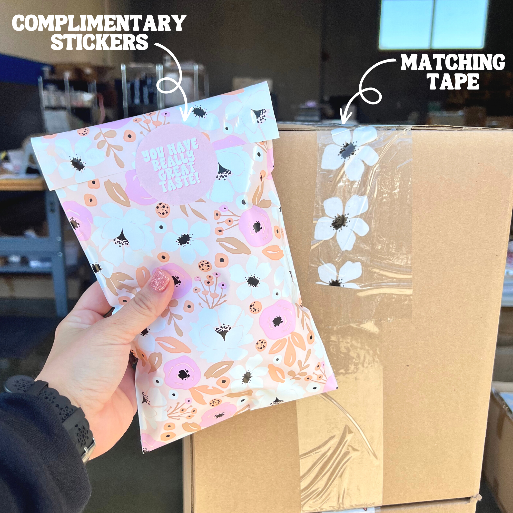 Flirty Floral Poly Mailer