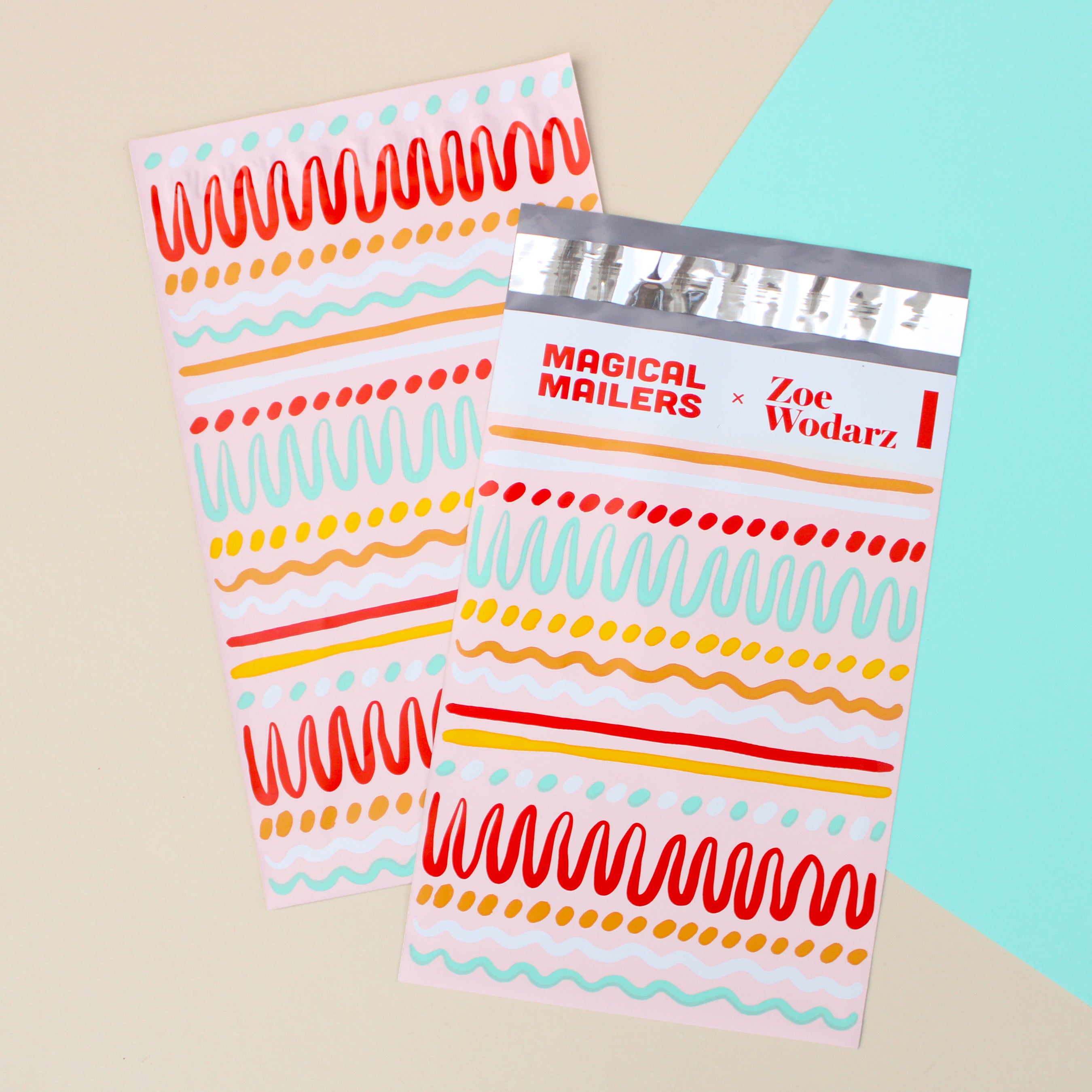 6x9" Summer Squiggles Poly Mailer