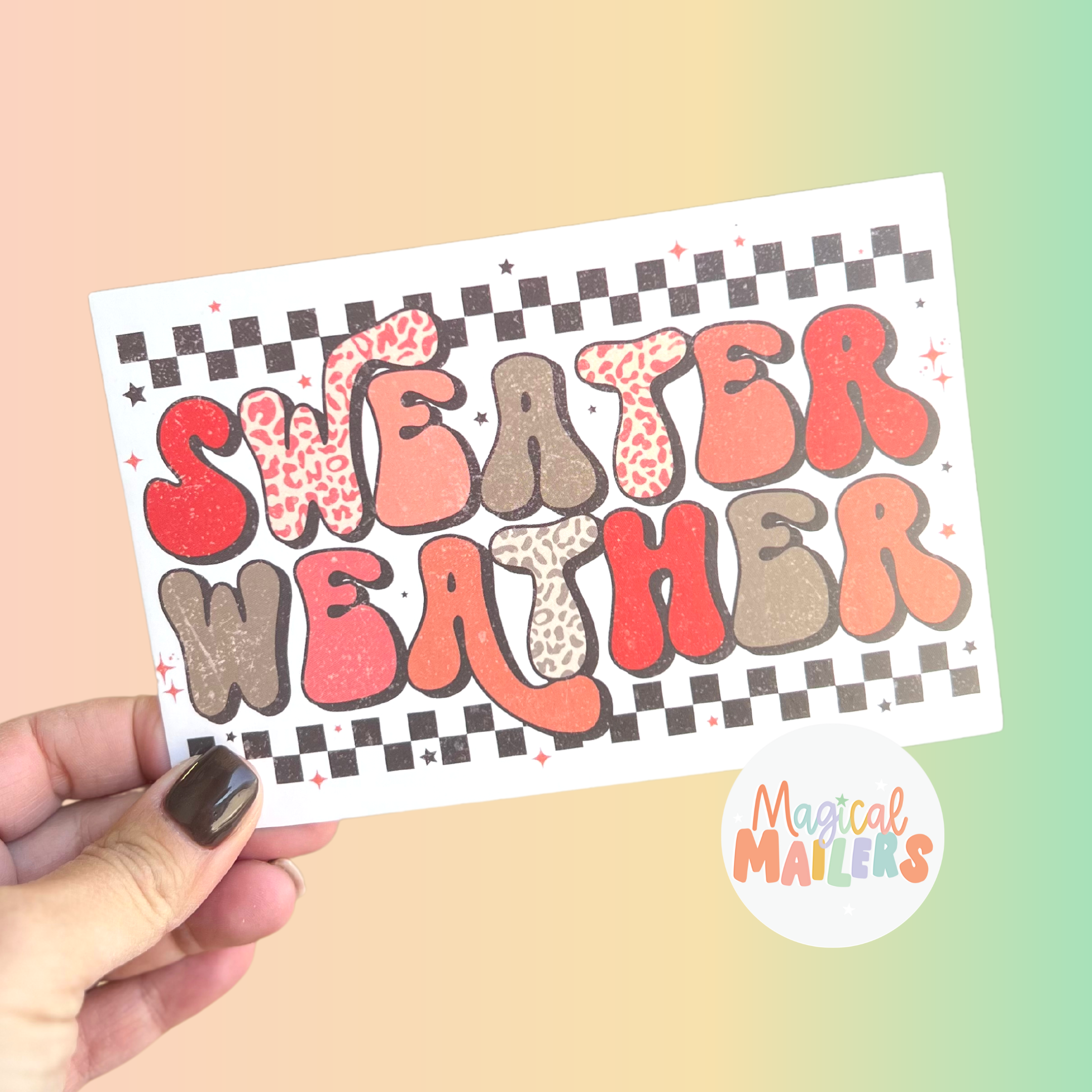 "Sweater Weather" Insert Card