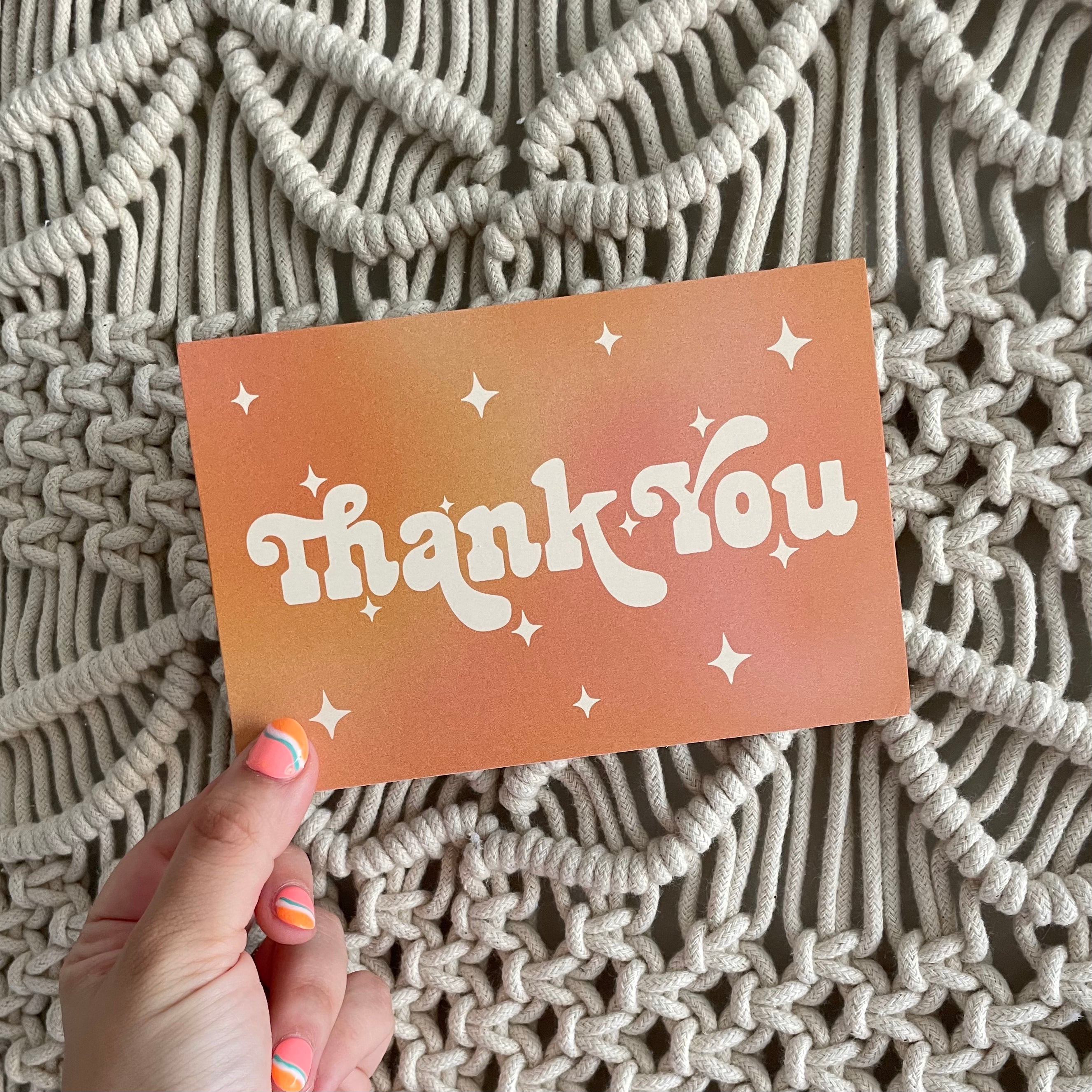 Vintage Thank you Insert Card - Magical Mailers