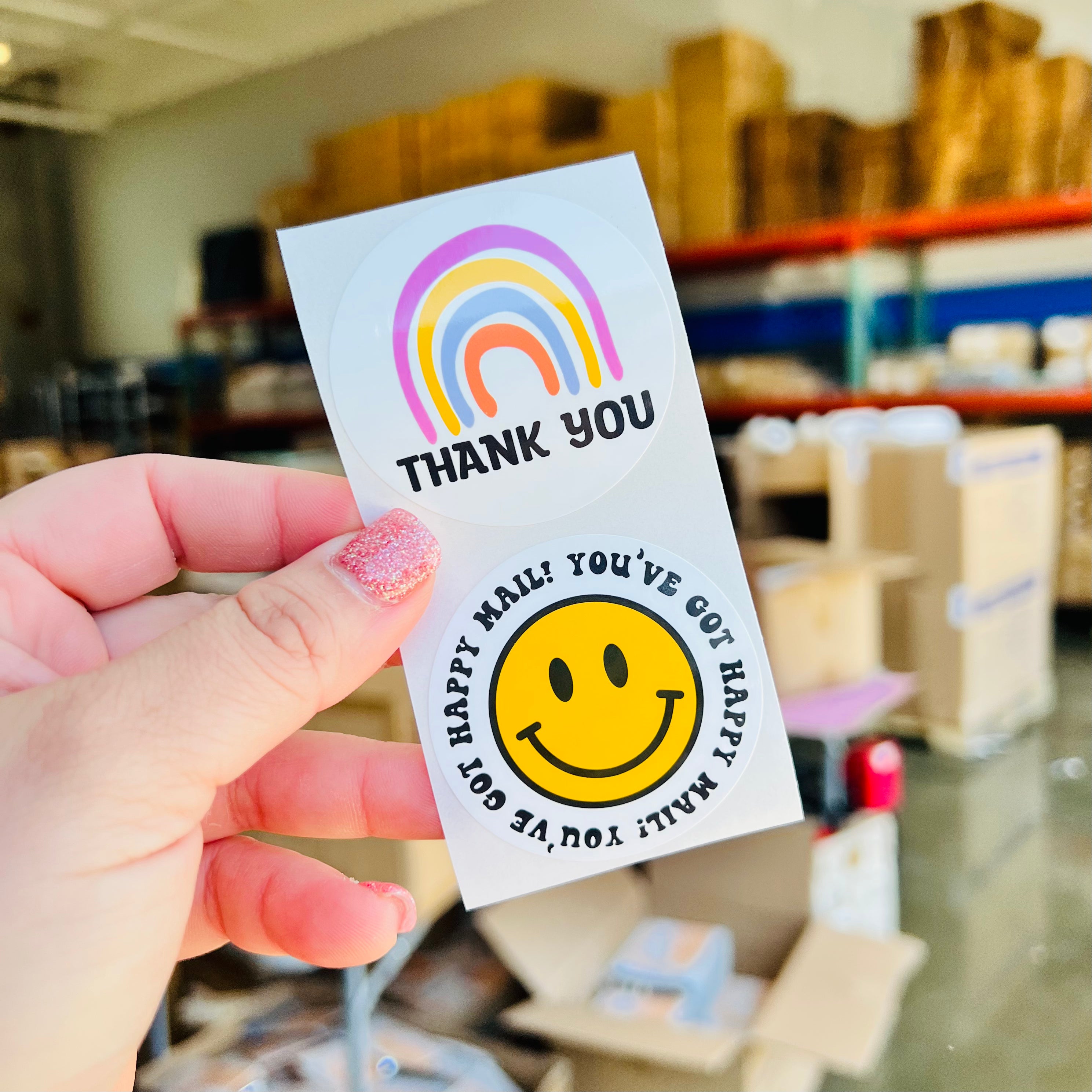 Be Happy Sticker Roll