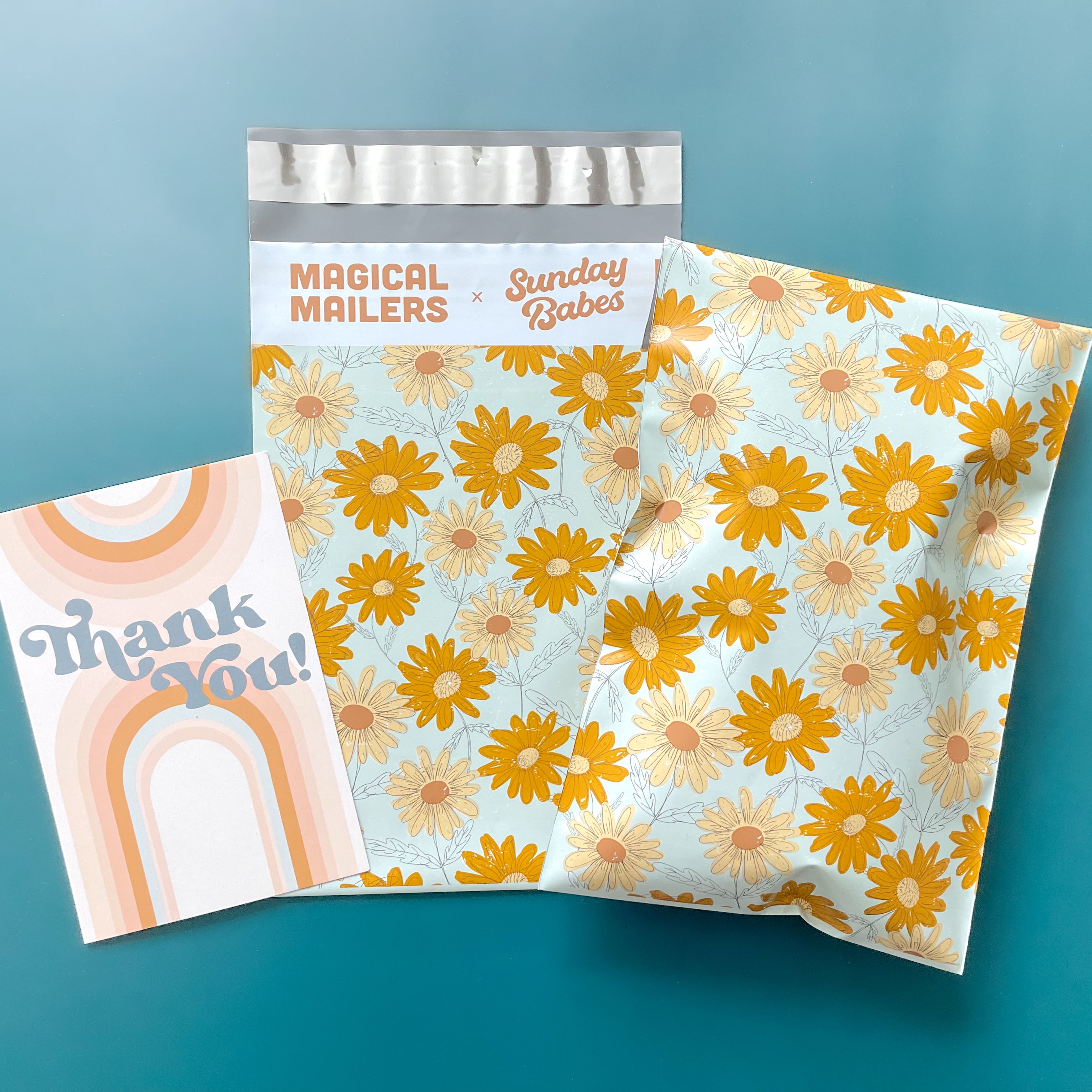 Blue Daisies Poly Mailer