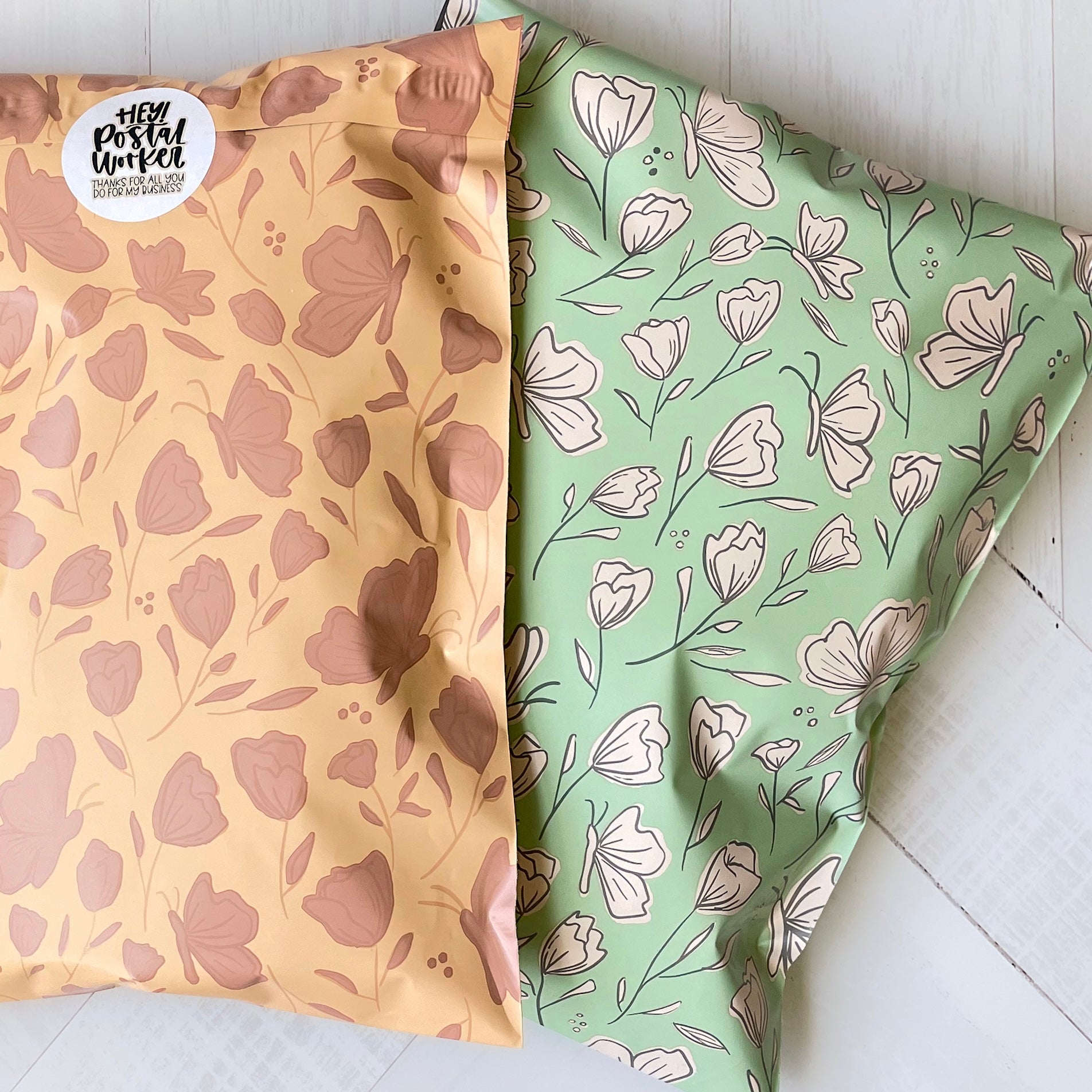 Spring Fling (TAN) Poly Mailer - Magical Mailers