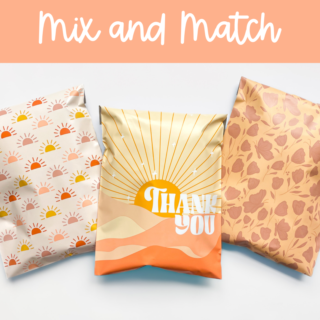Spring Fling (TAN) Poly Mailer - Magical Mailers