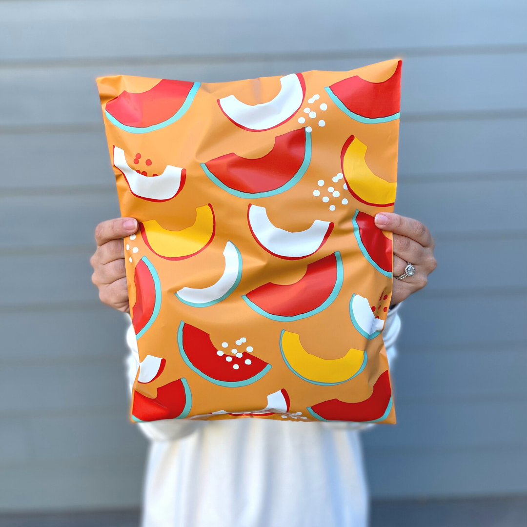 6x9" Peachy Slices Poly Mailer