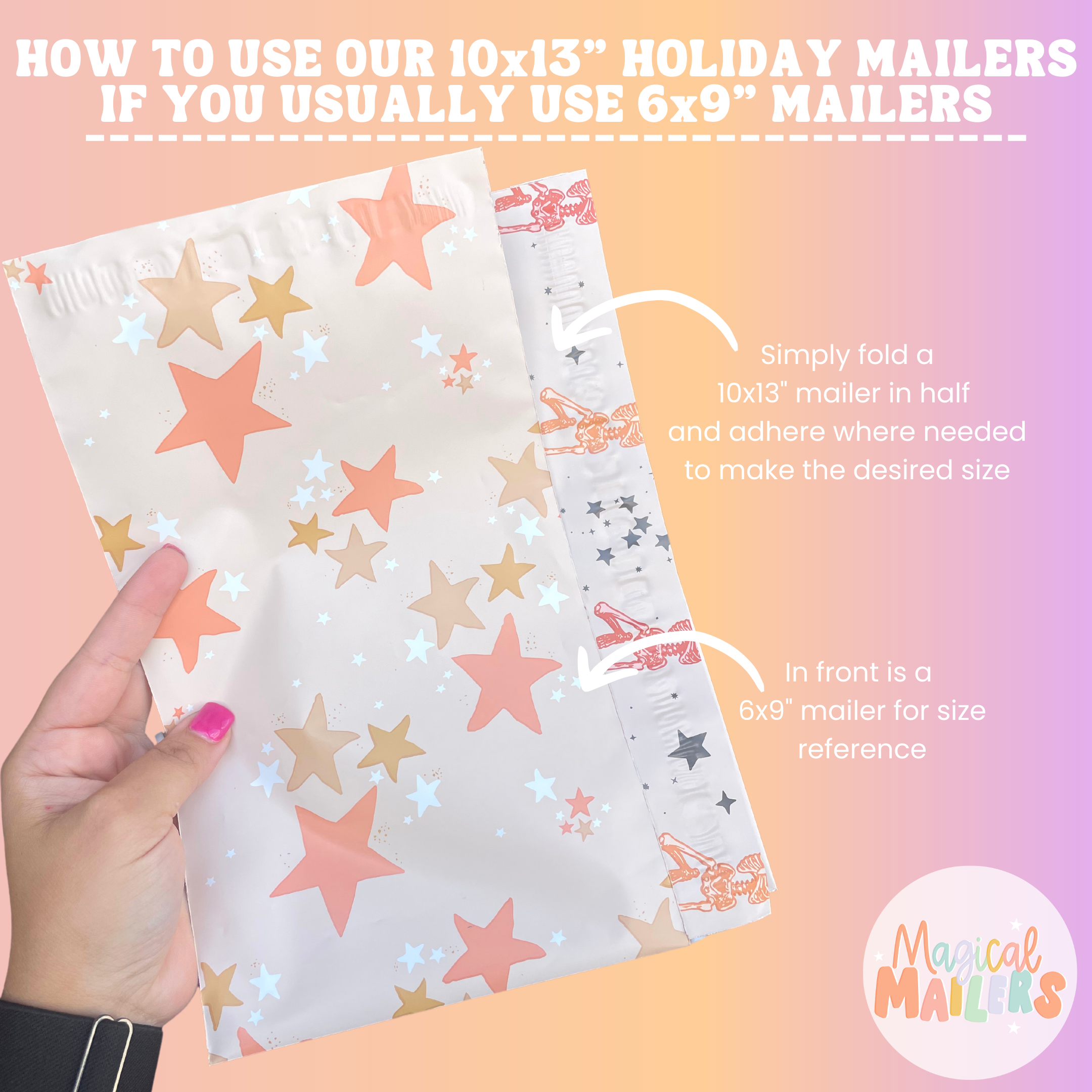 14.5x19" Sugar Skulls Poly Mailer