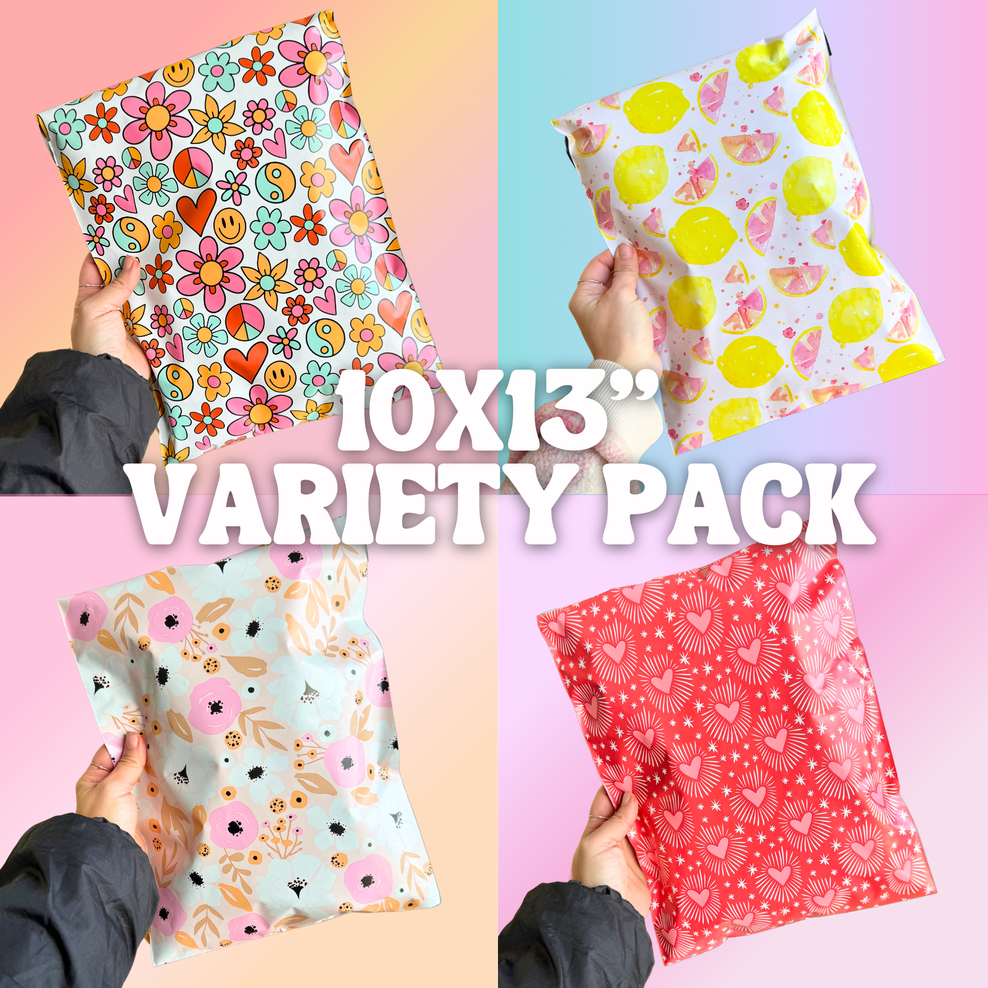 10x13" Pink Variety Pack (100ct)