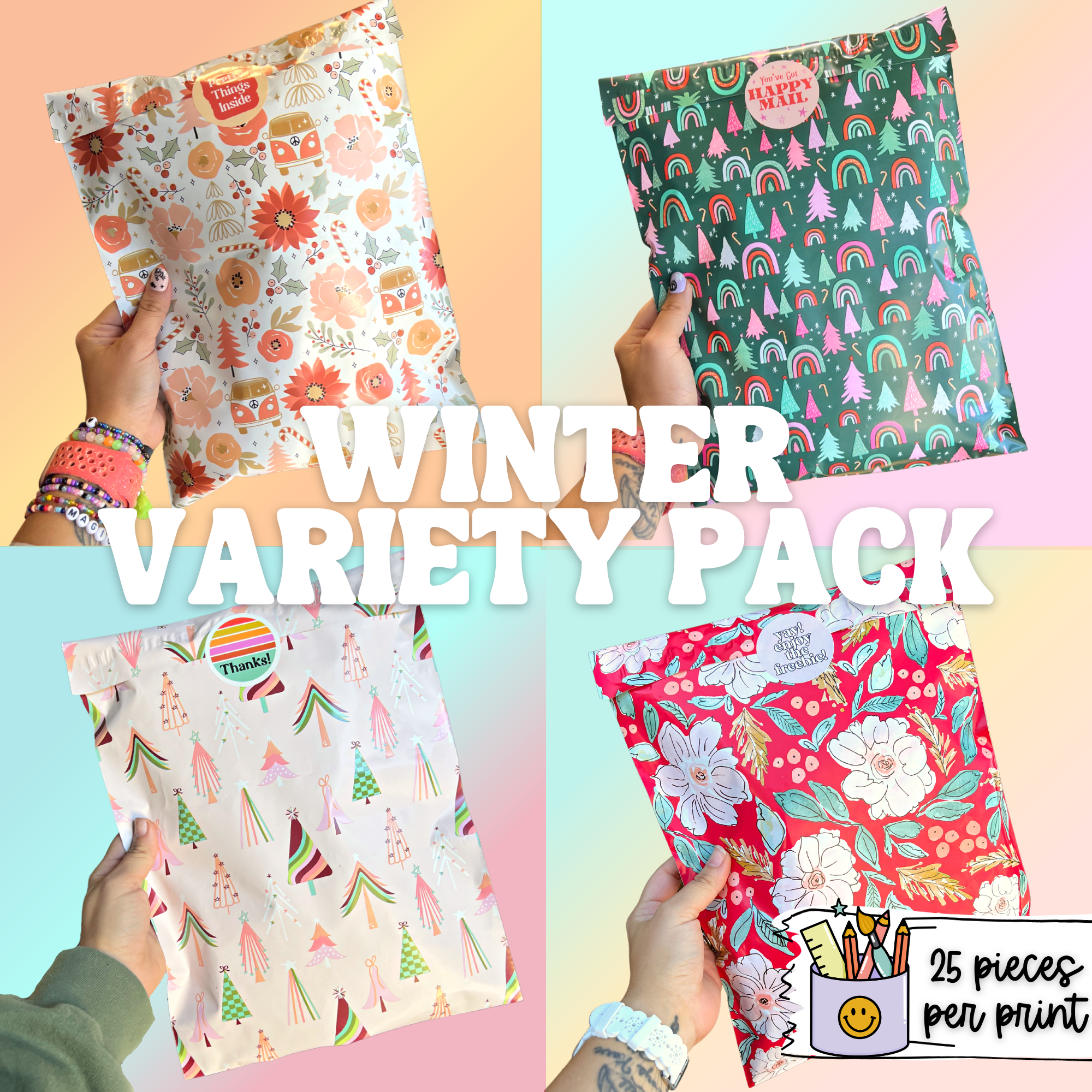 10x13" Winter Variety Pack (100ct)