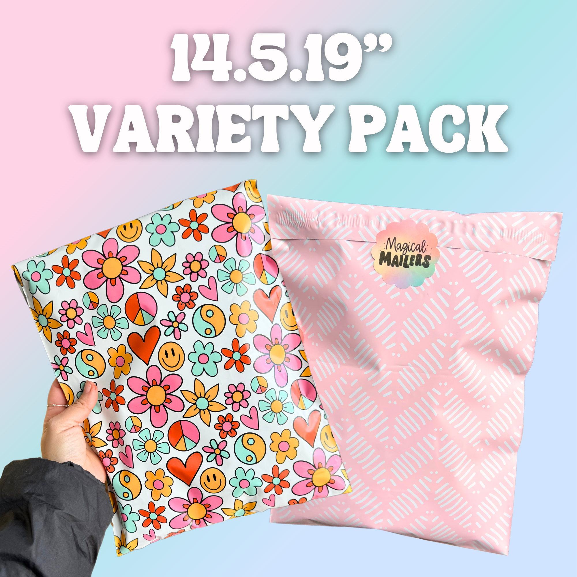 14.5x19" Pink Variety Pack (100ct)