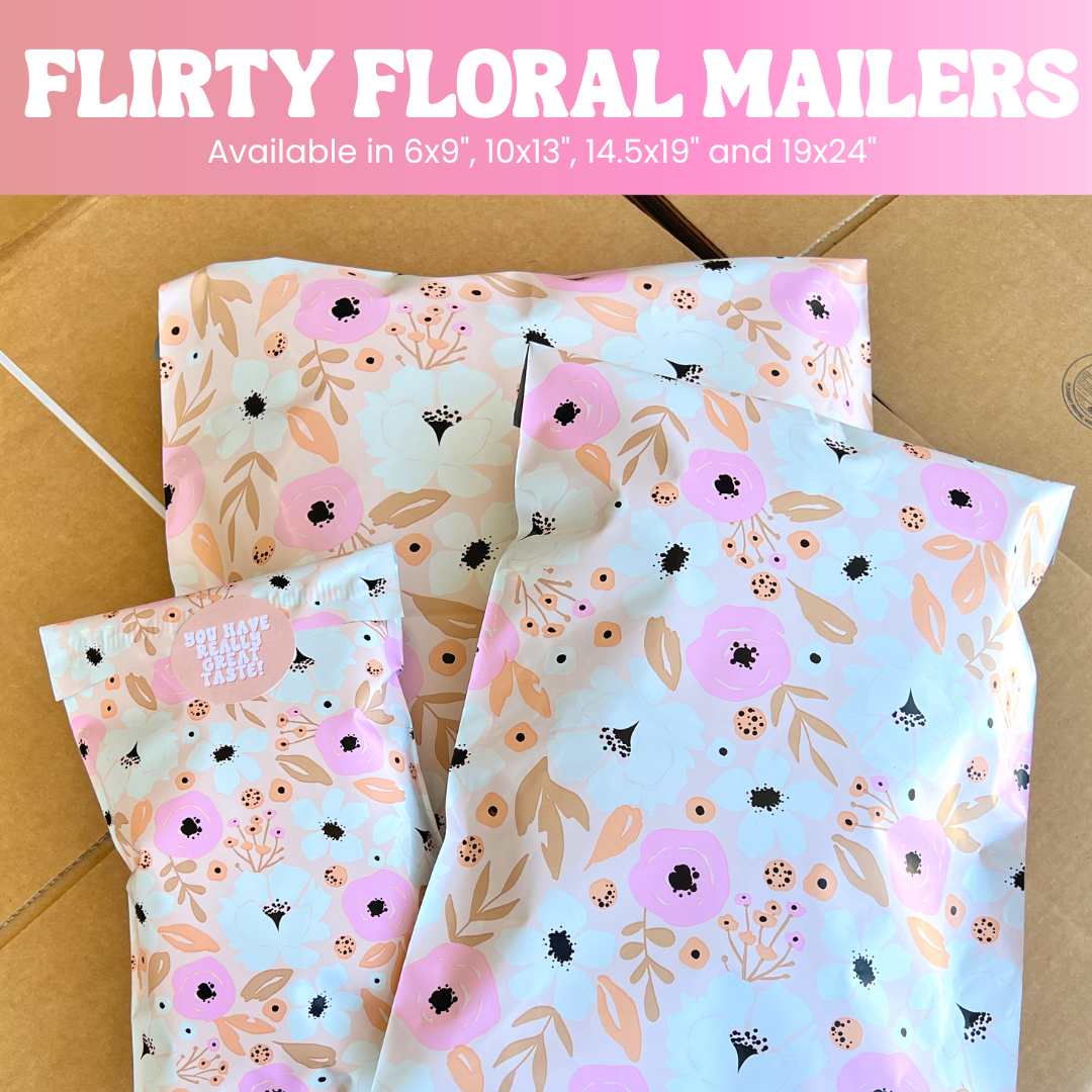 Flirty Floral Poly Mailer