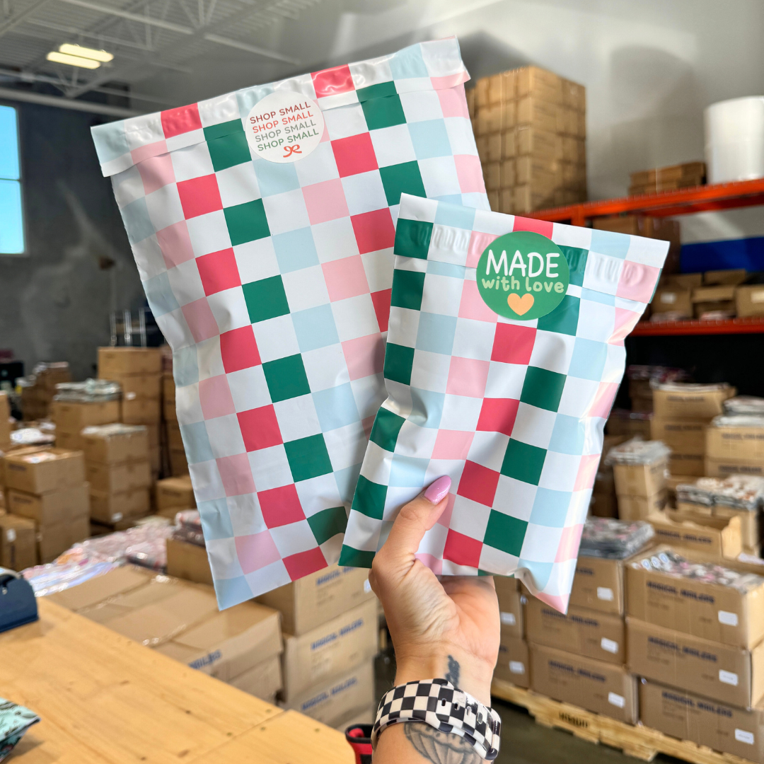 Winter Checkered Poly Mailer