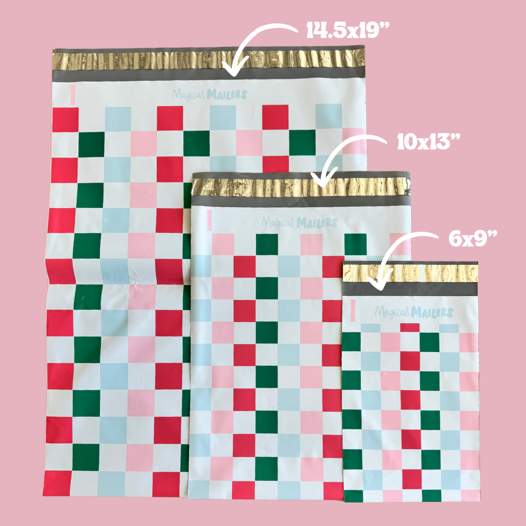 Winter Checkered Poly Mailer