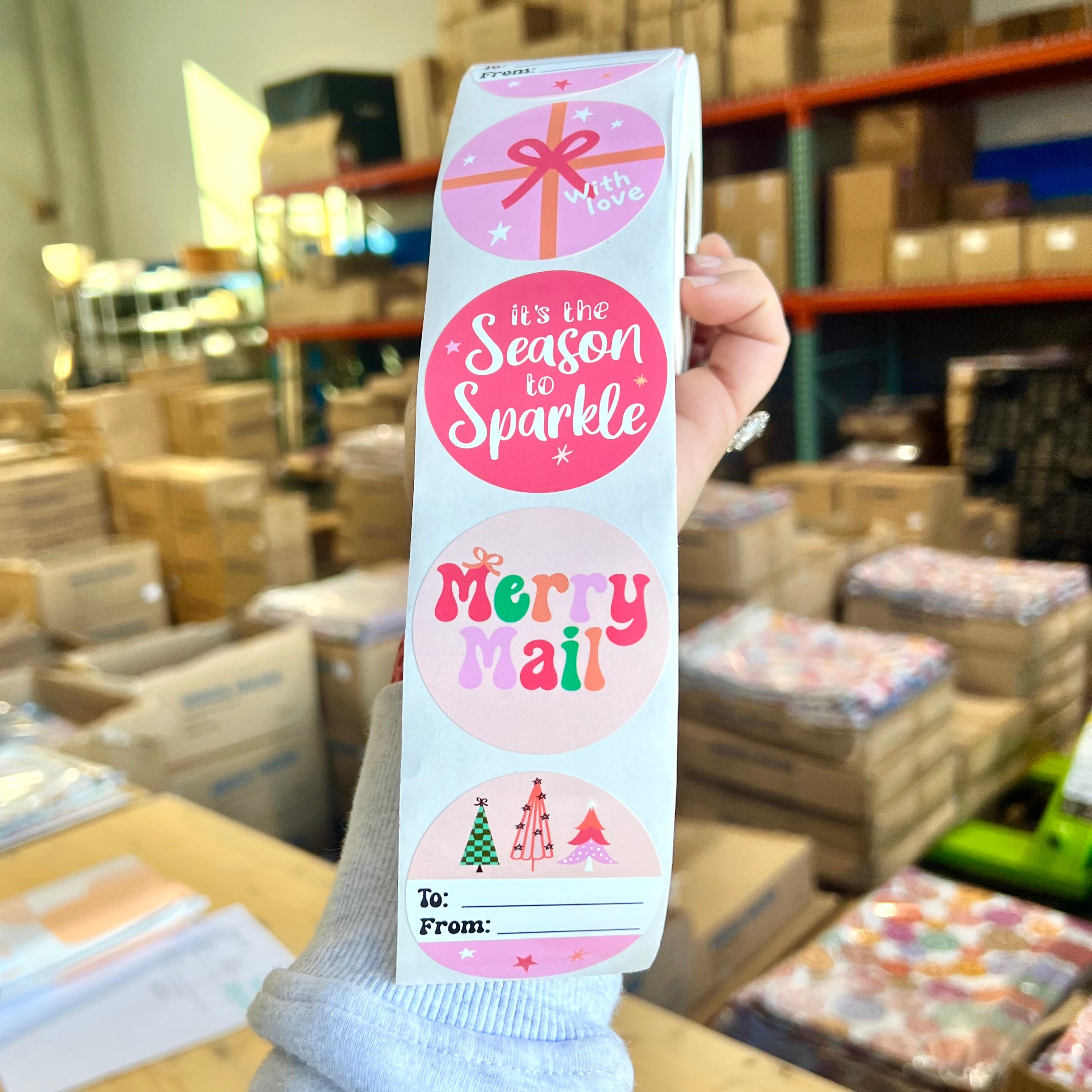 Sticker Roll Case Pink Wonderland Sticker Roll – Magical Mailers