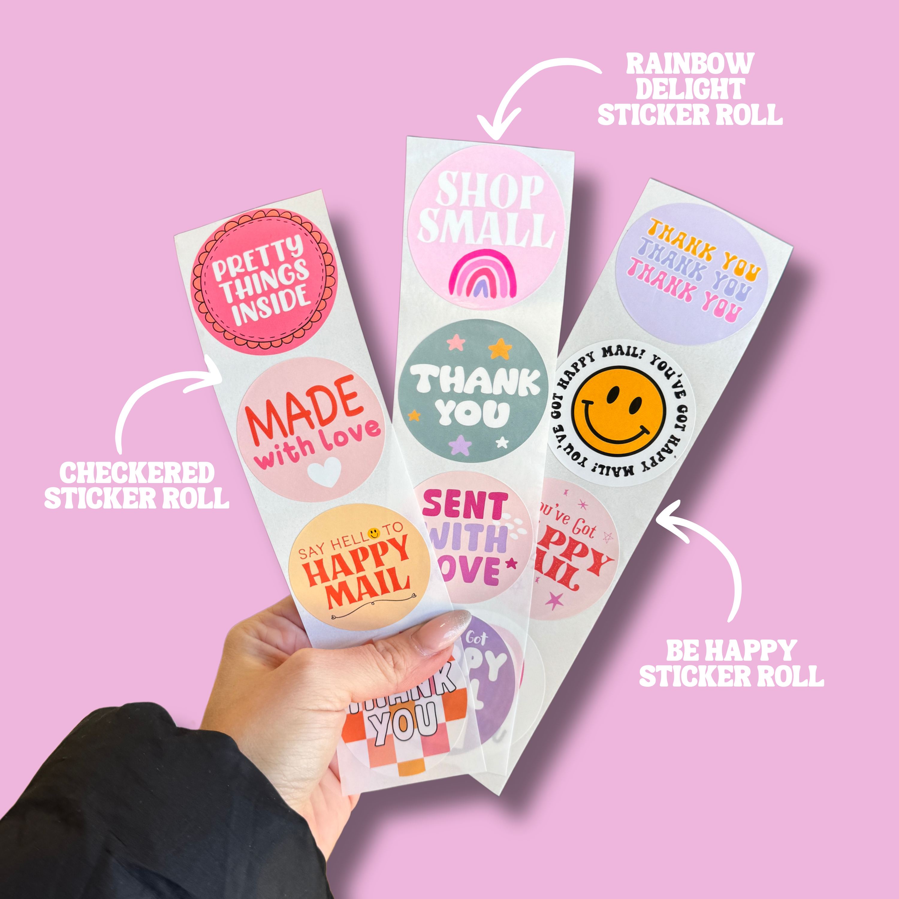 Be Happy Sticker Roll