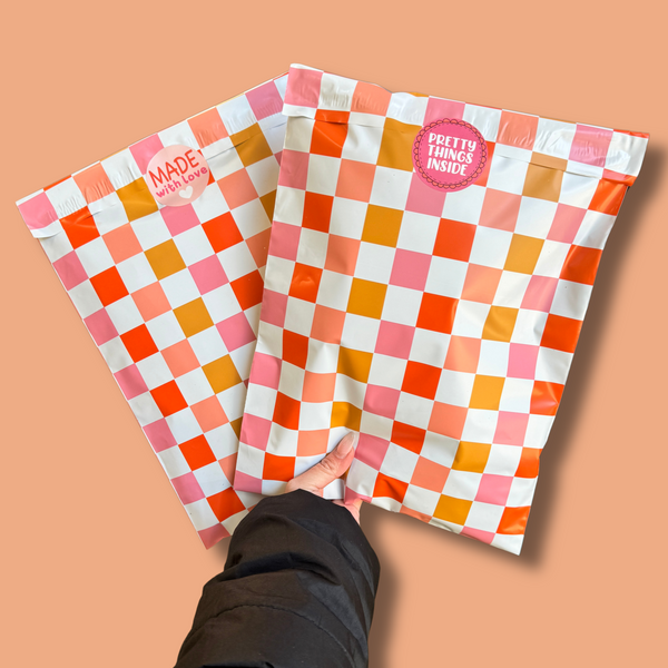 Checkered Sticker Roll – Magical Mailers