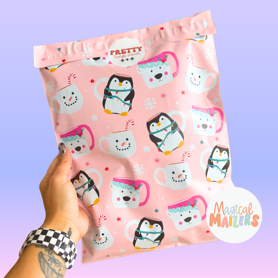 10x13" Pink Christmas Variety Pack (100ct)