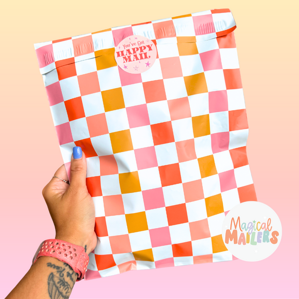 ⭐️IMPERFECT ⭐️ Fall Checkered Poly Mailer