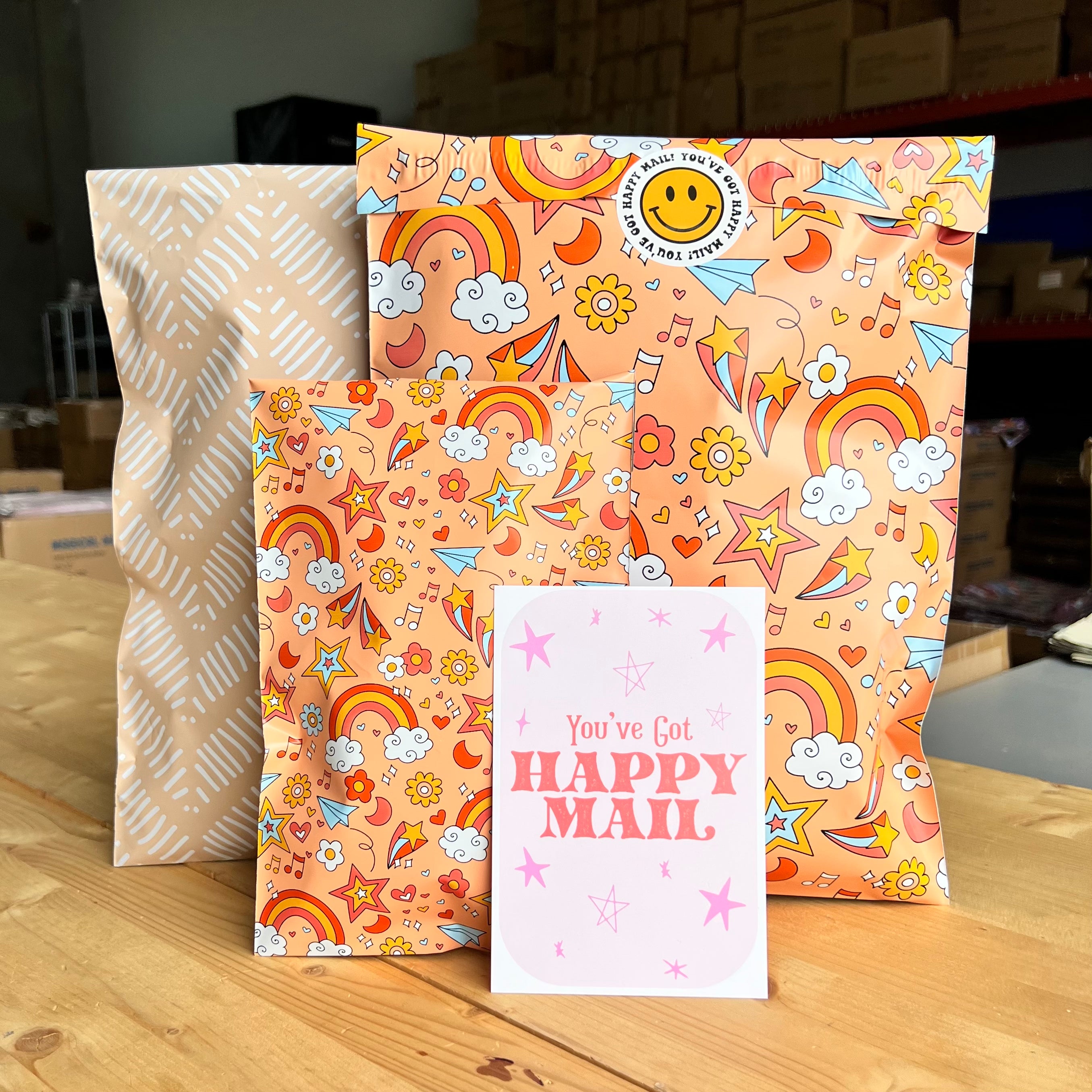 ⭐️IMPERFECT⭐️ Happy Mail Poly Mailer