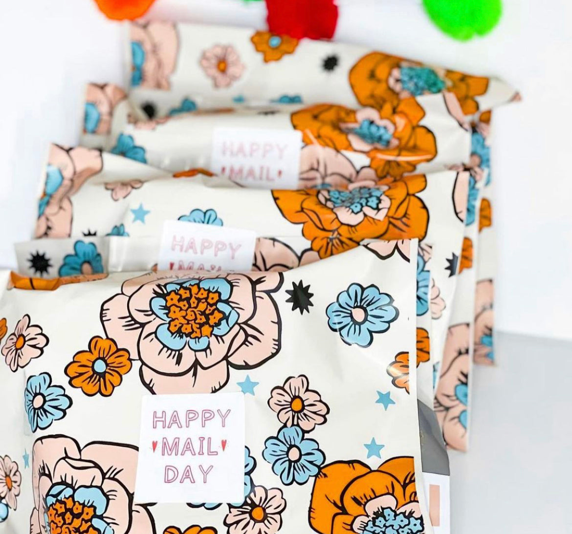 Retro Spring Floral Poly Mailer